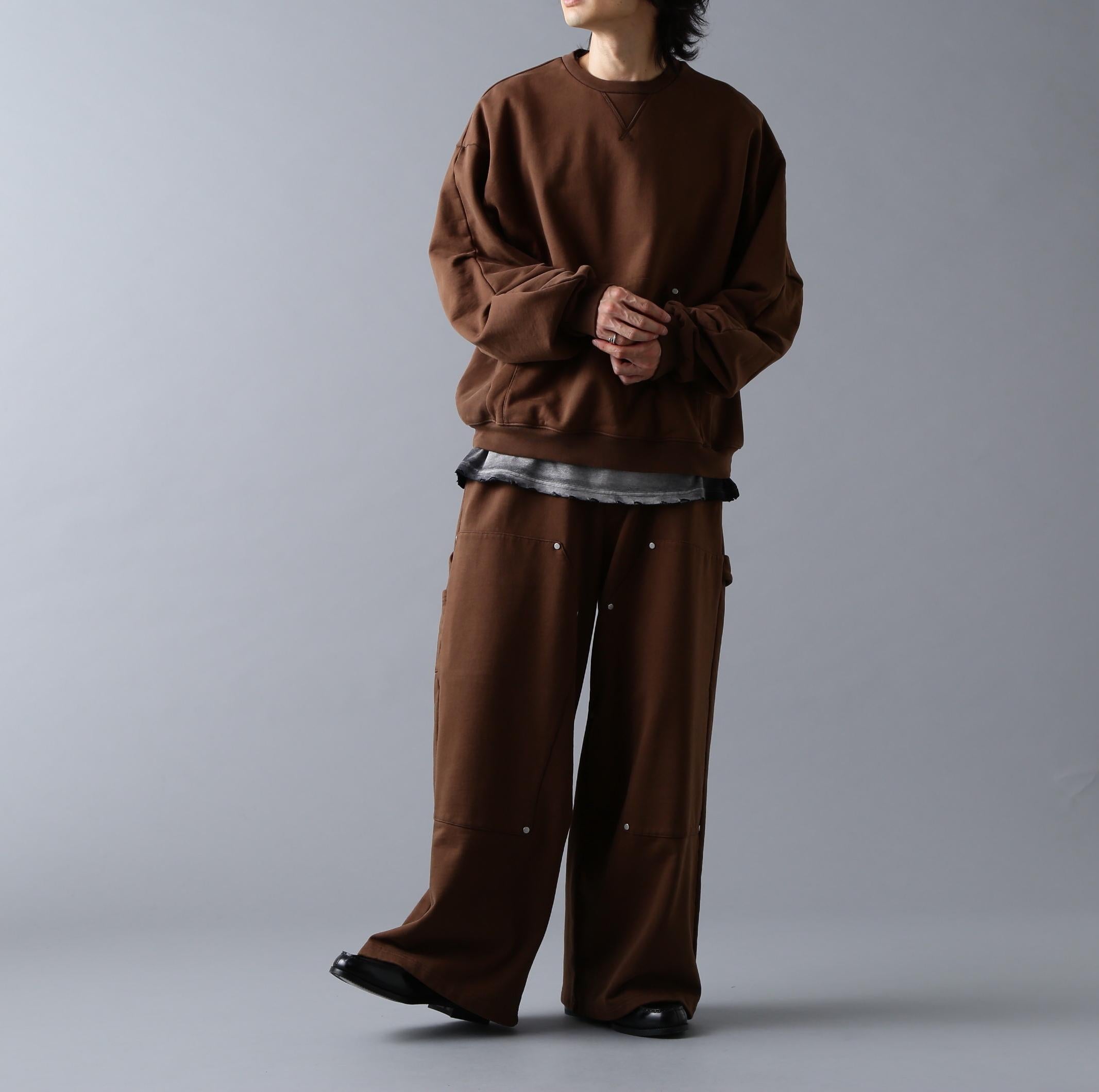 DankeSchon/ダンケシェーン/480HW SWEAT CREWNECK ブラウン