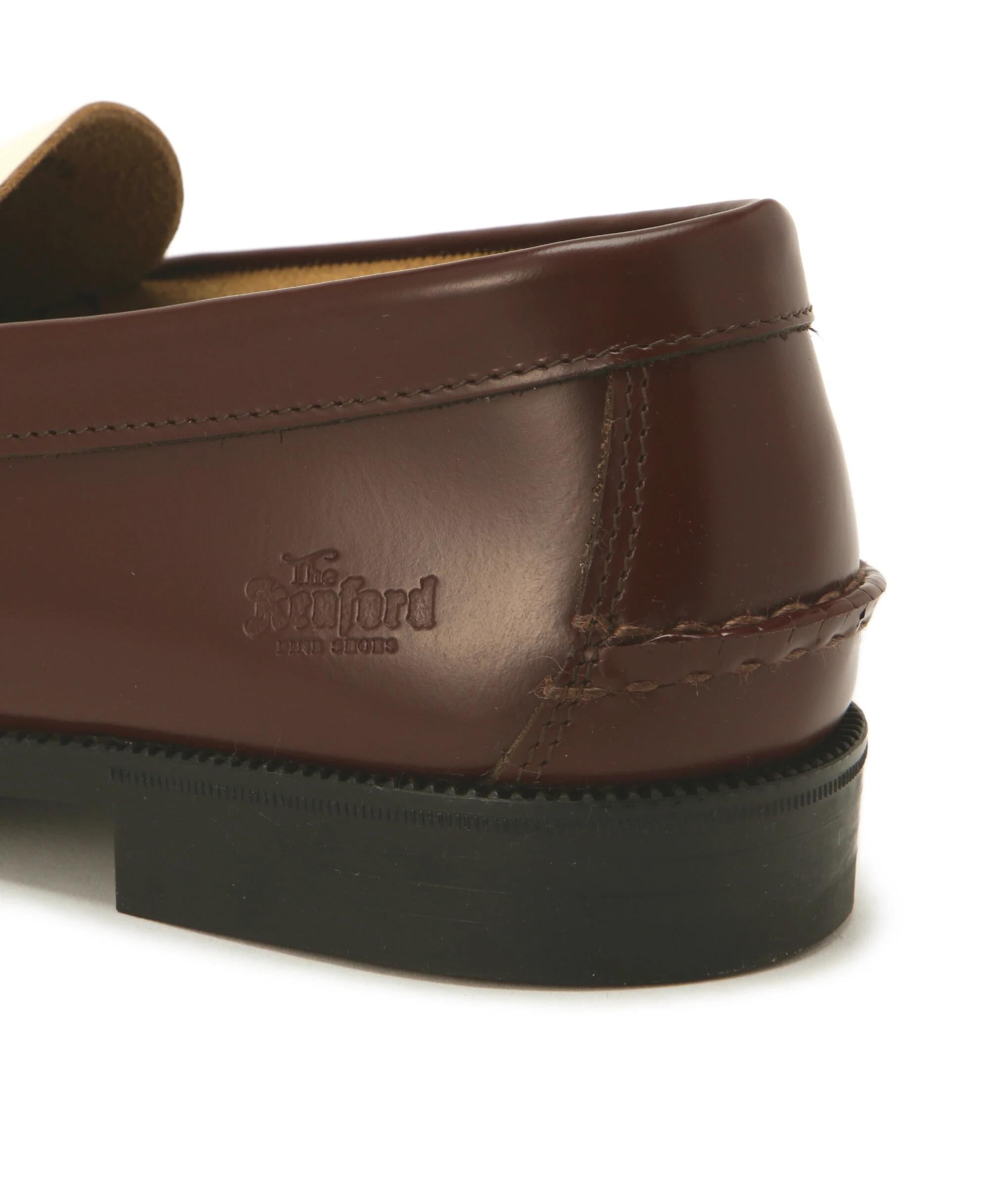 The Kenfod Fineshoes/MENS COMRI LOAFE>S / DA>K R>OWN WHITE ブラウン