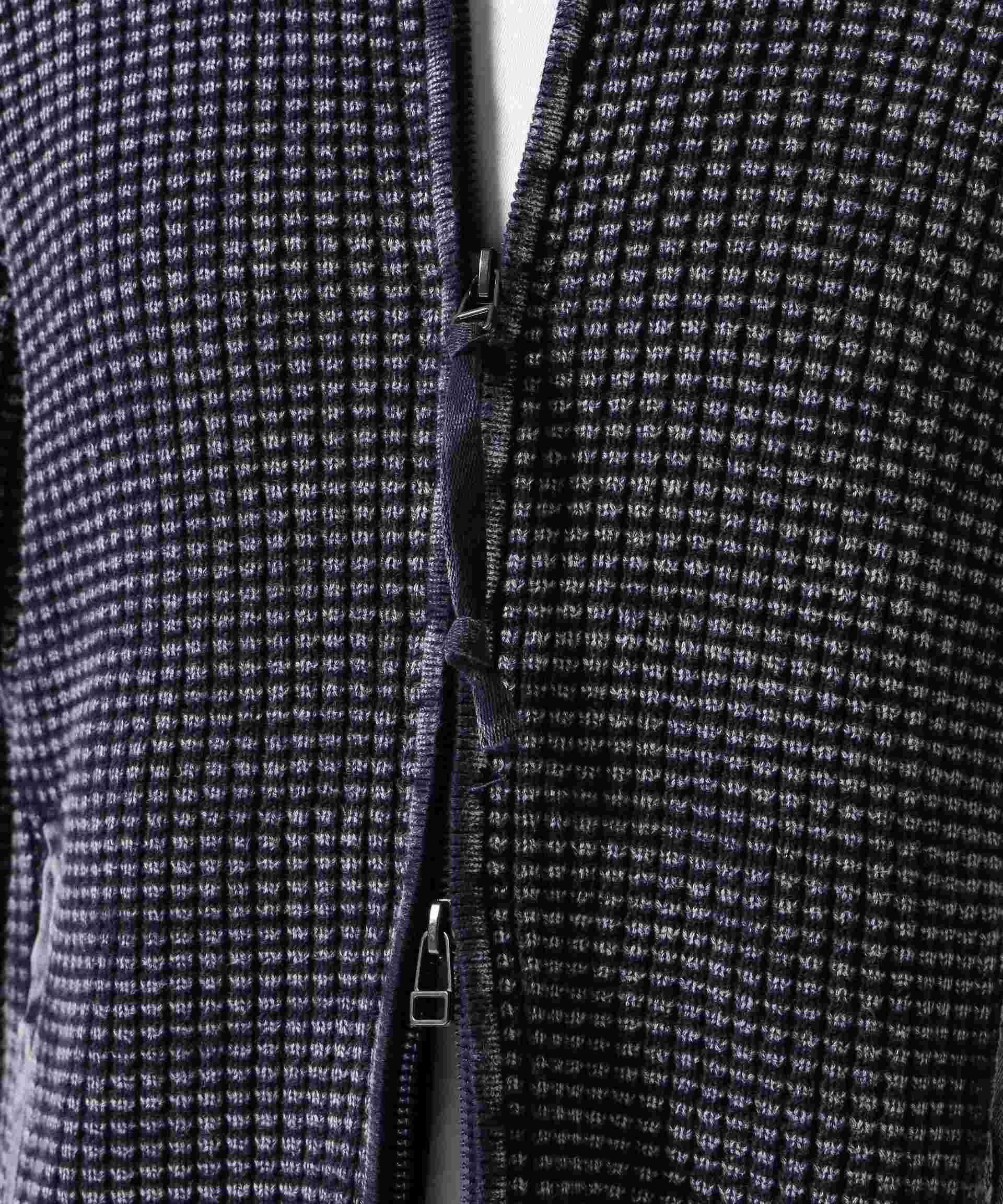 《直営店限定》FADE WASH COMMAND ZIP UP KNIT / フェイドウォッシュ コマンド ジップアップ ニット ネイビー