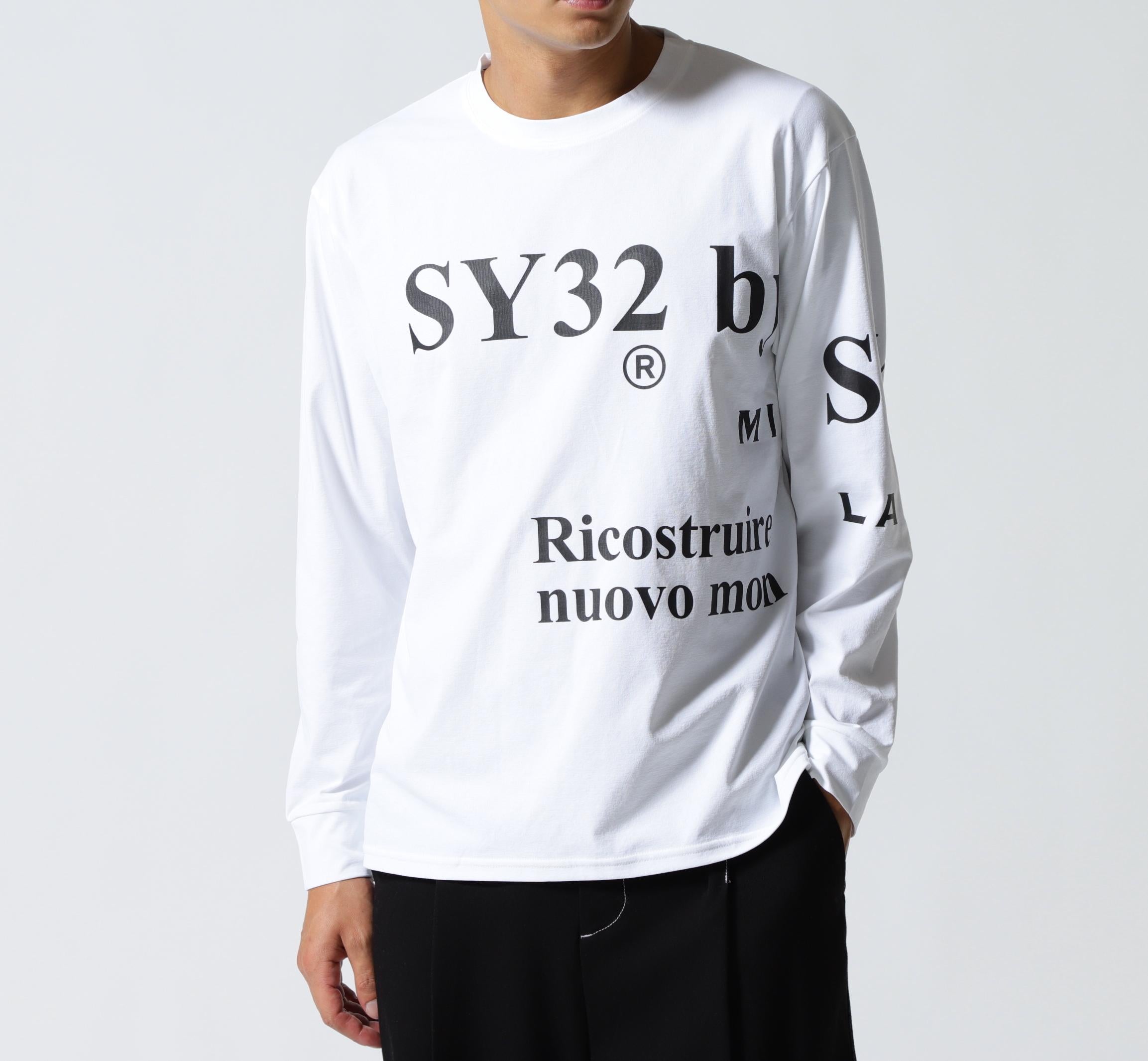 SY32 y SWEET YEA>S/NEW SEPA>ATE G>APHIC L/S TEE ホワイト