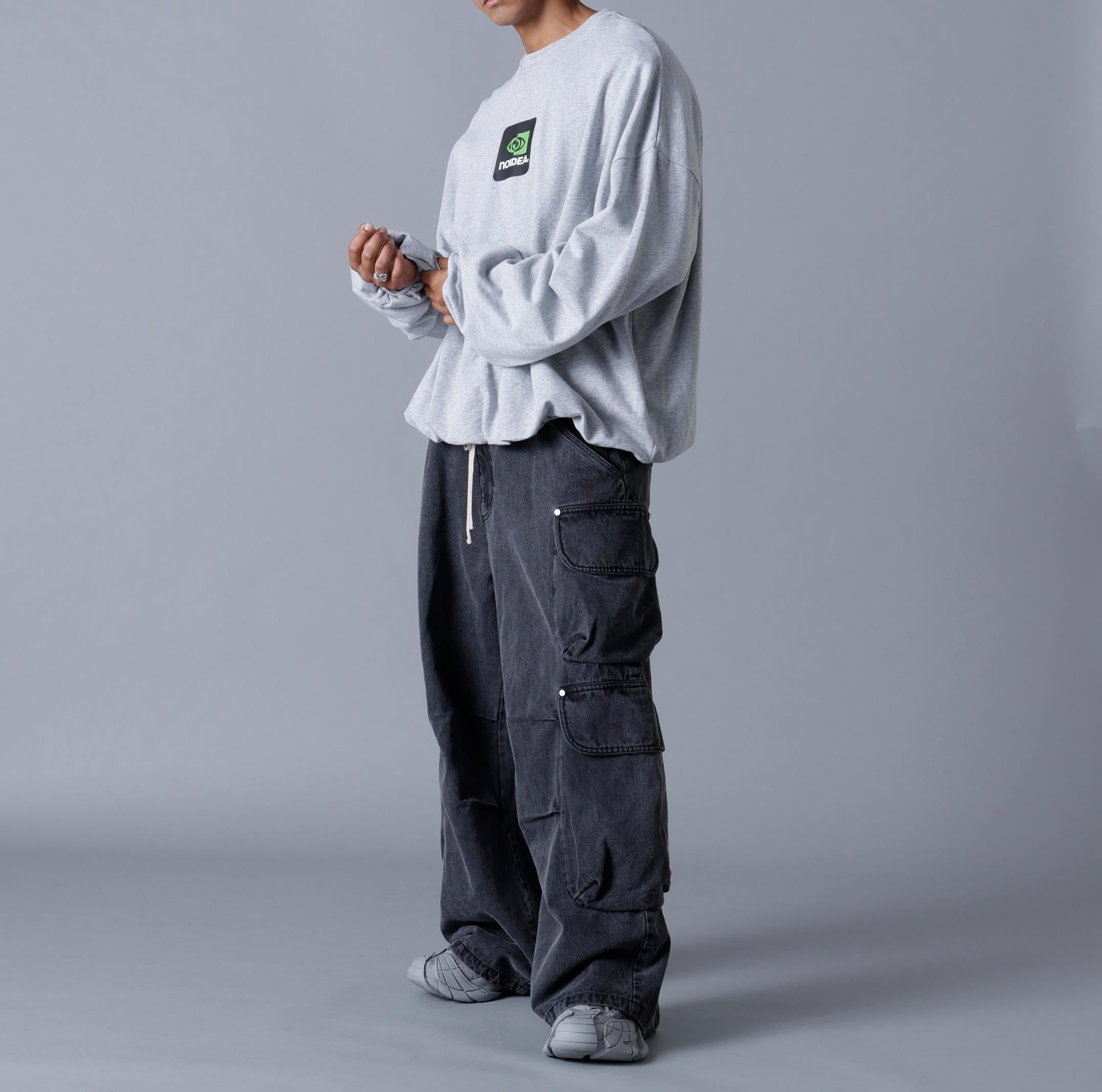 DankeSchon/ダンケシェーン/BALLOON CREWNECK グレー
