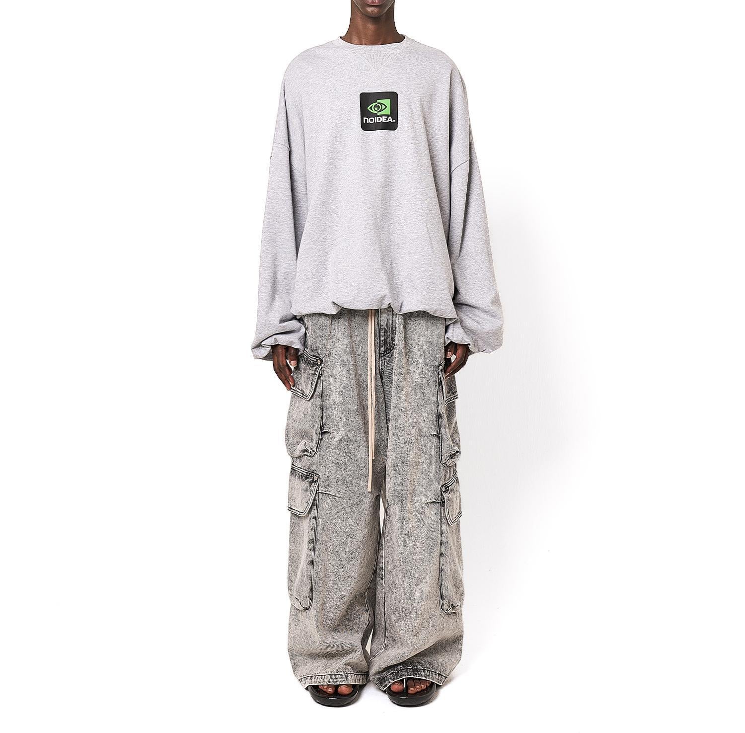 DankeSchon/ダンケシェーン/BALLOON CREWNECK グレー
