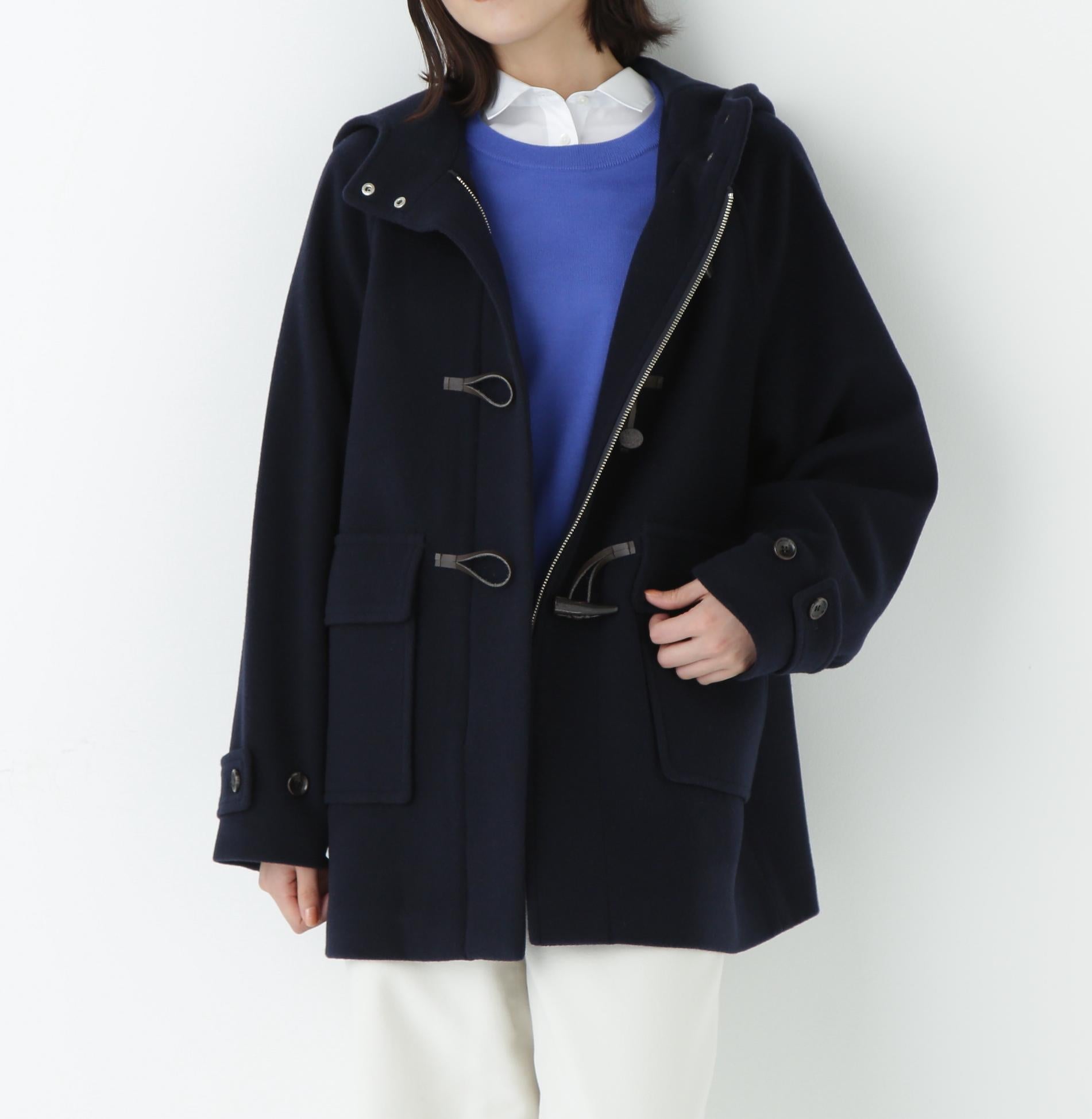 モッサミドルダッフルコート ネイビー