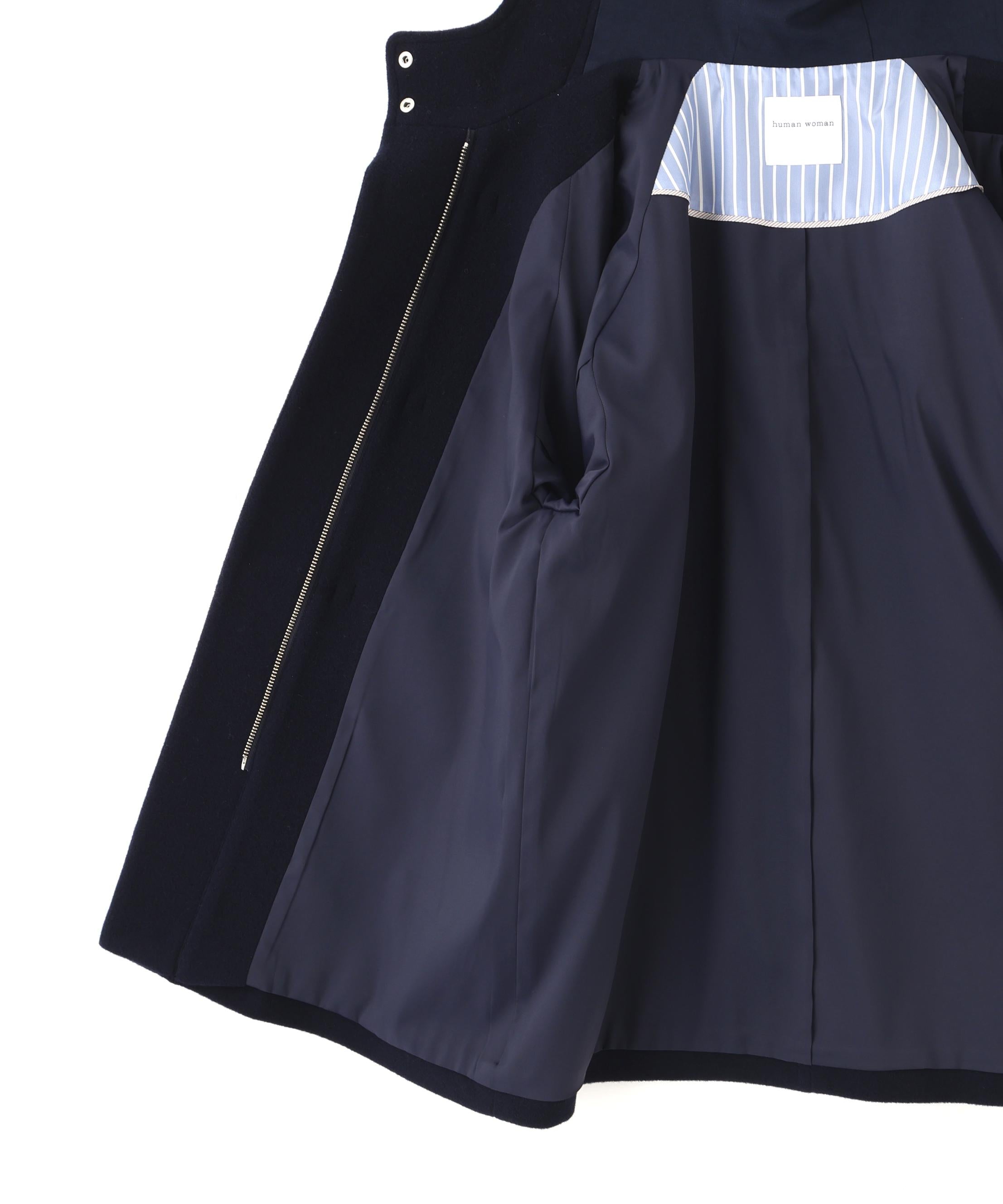 モッサミドルダッフルコート ネイビー