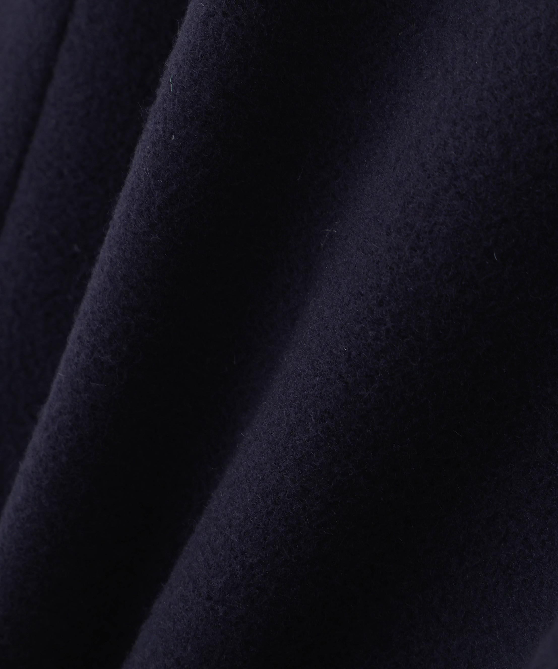 ウールモッサダブルチェスターコート ネイビー