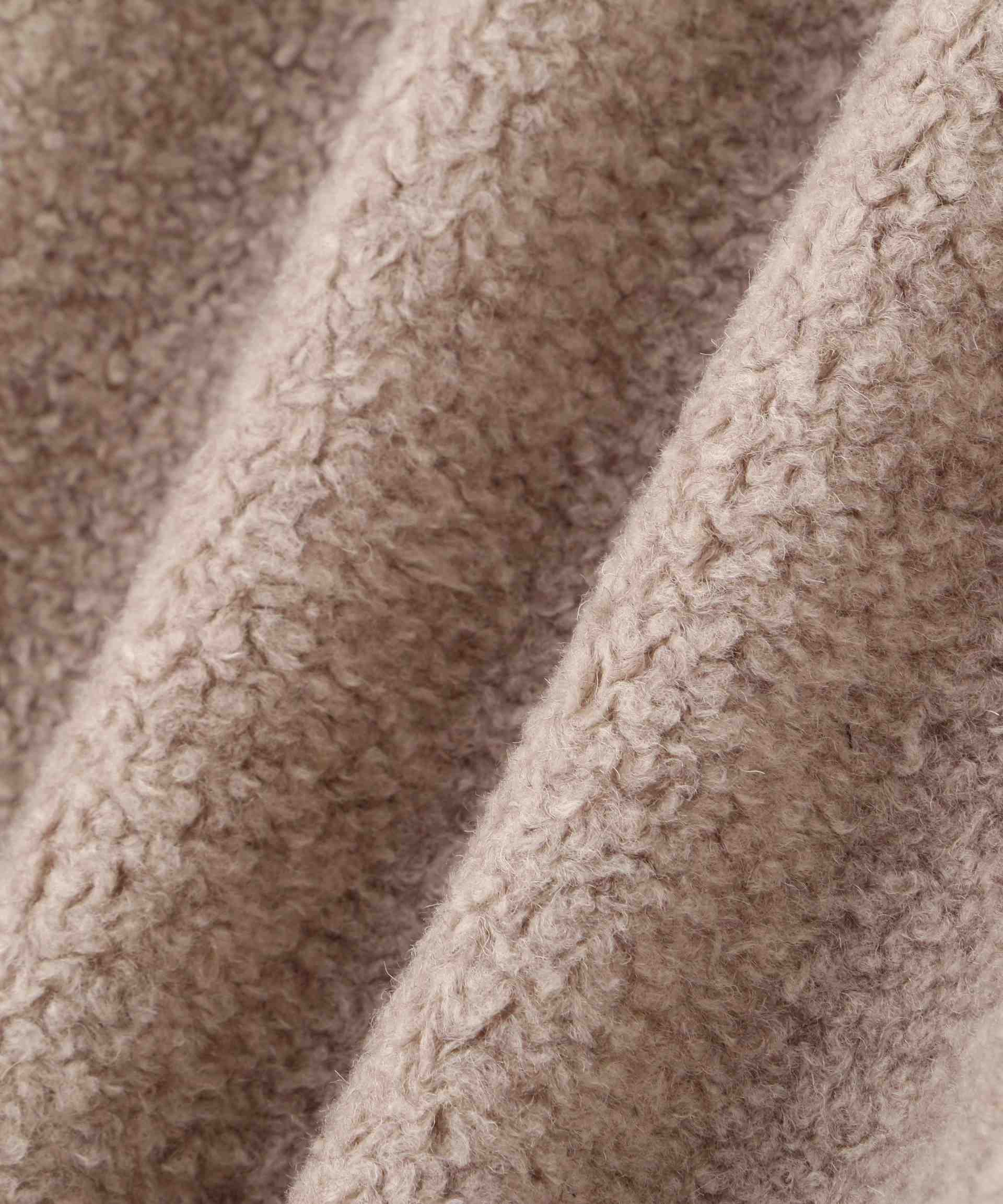 ボアノーカラーコート グレージュ2