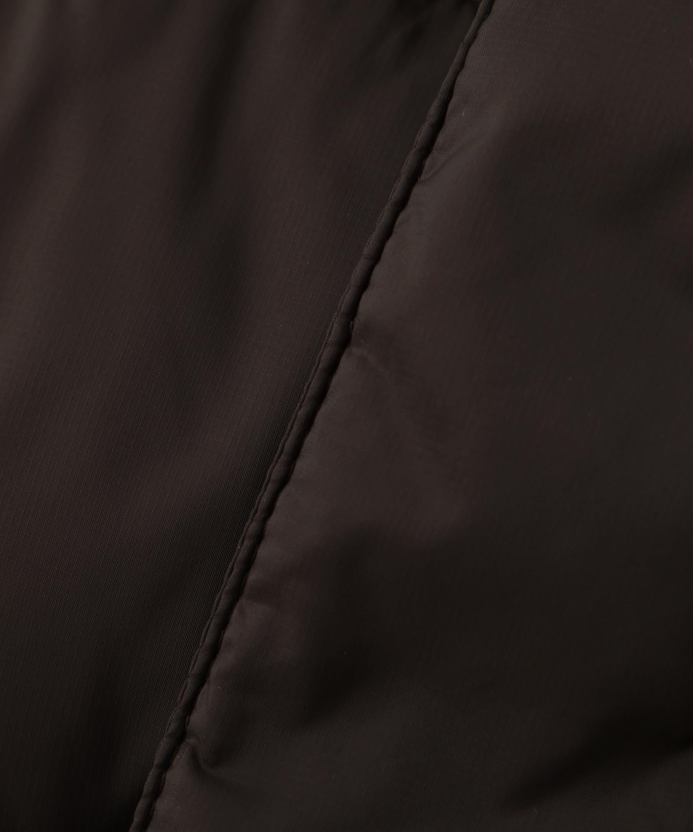 ボリュームフードダウンコート ダークブラウン