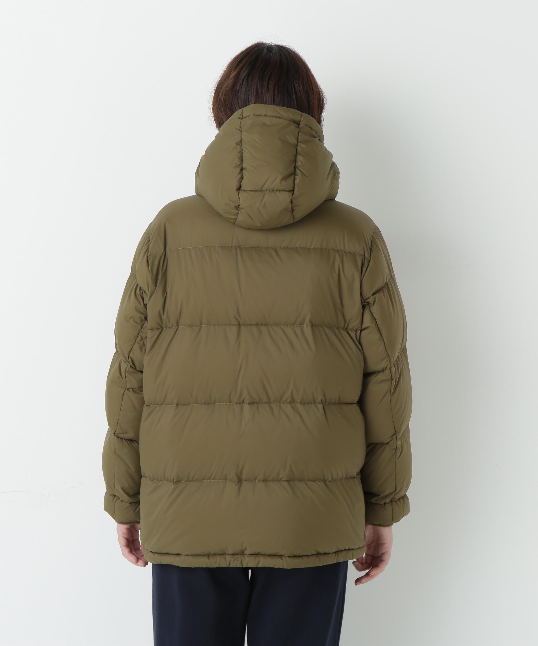 ボリュームフードダウンコート オリーブ
