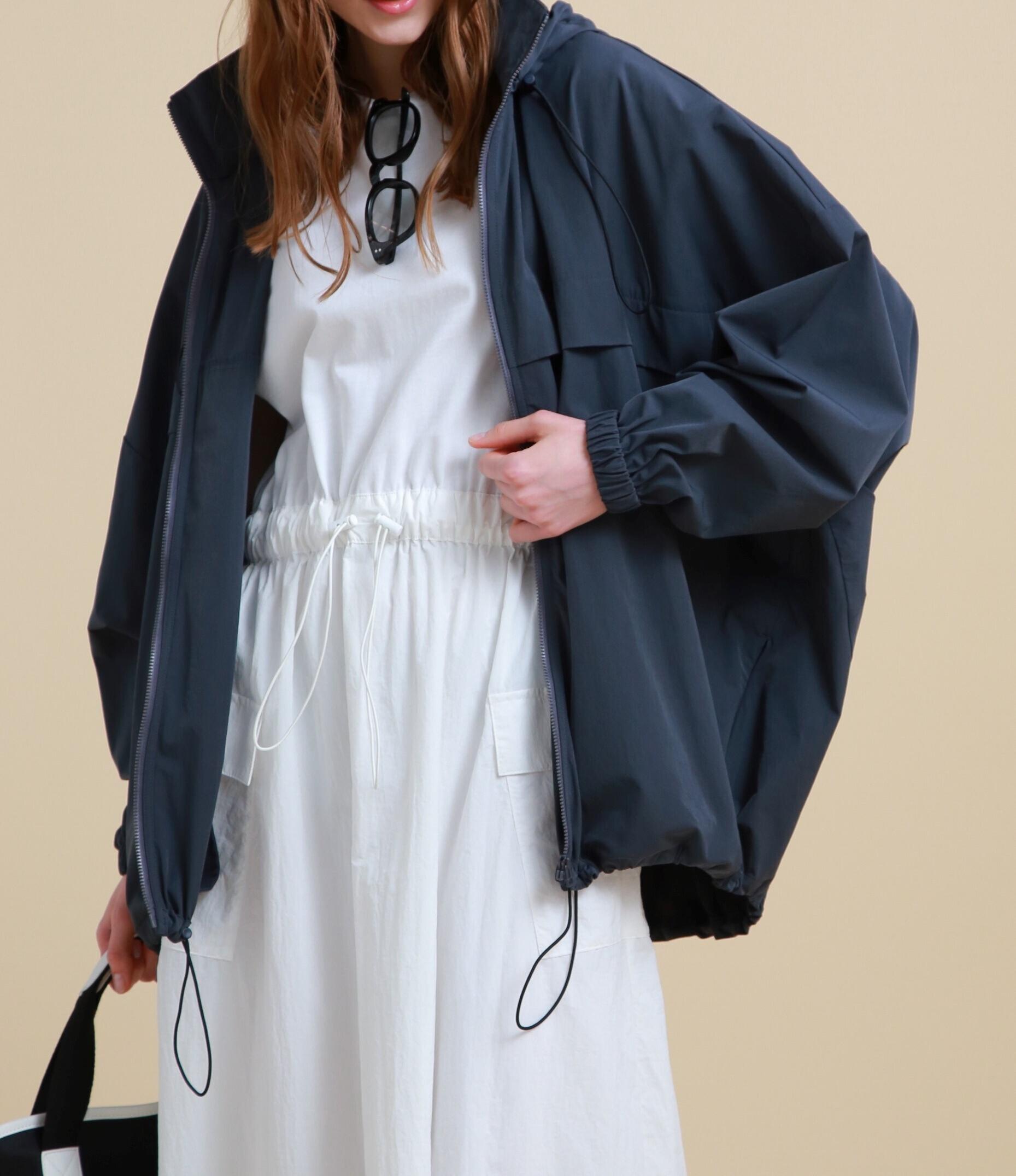 [THE HOLIDAY CLOSET]ドルマンフードコート グレー