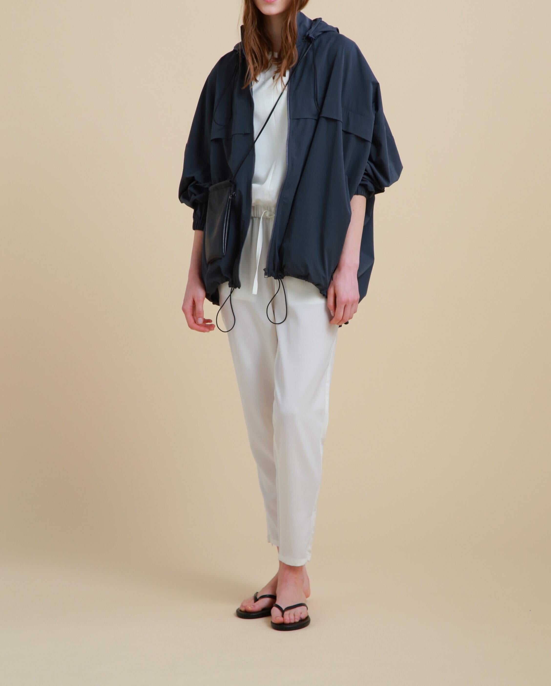 [THE HOLIDAY CLOSET]ドルマンフードコート グレー