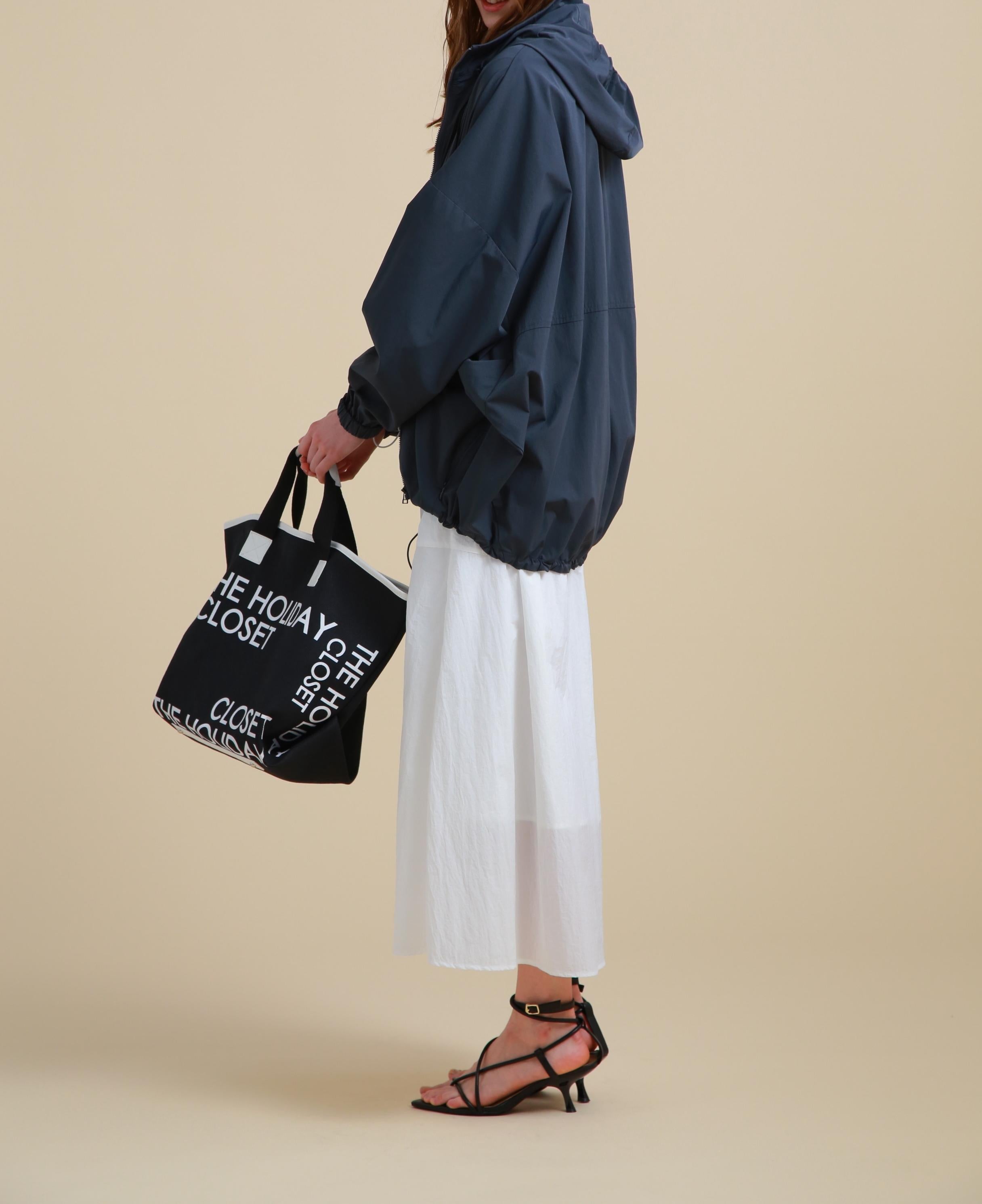 [THE HOLIDAY CLOSET]ドルマンフードコート グレー