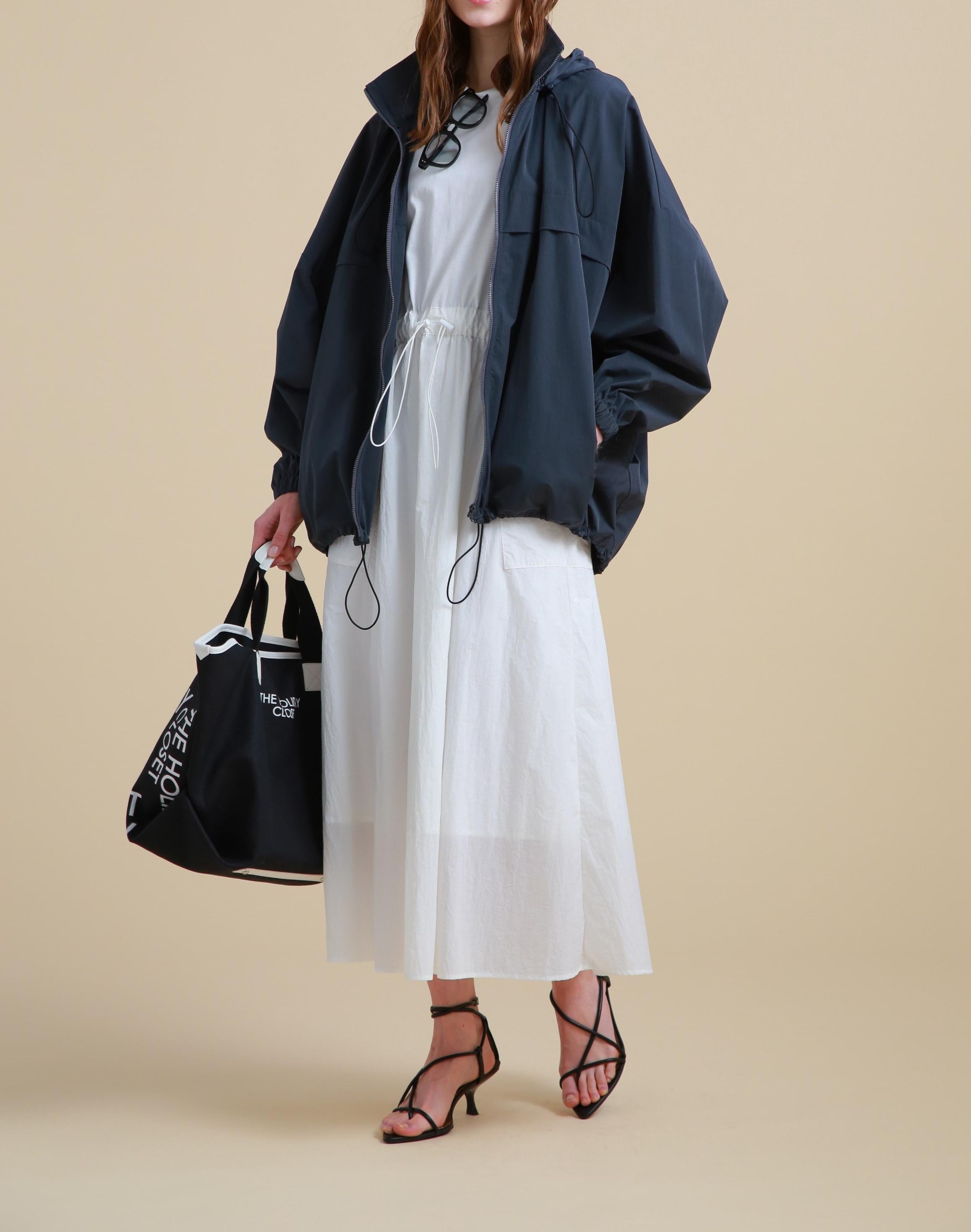 [THE HOLIDAY CLOSET]ドルマンフードコート グレー