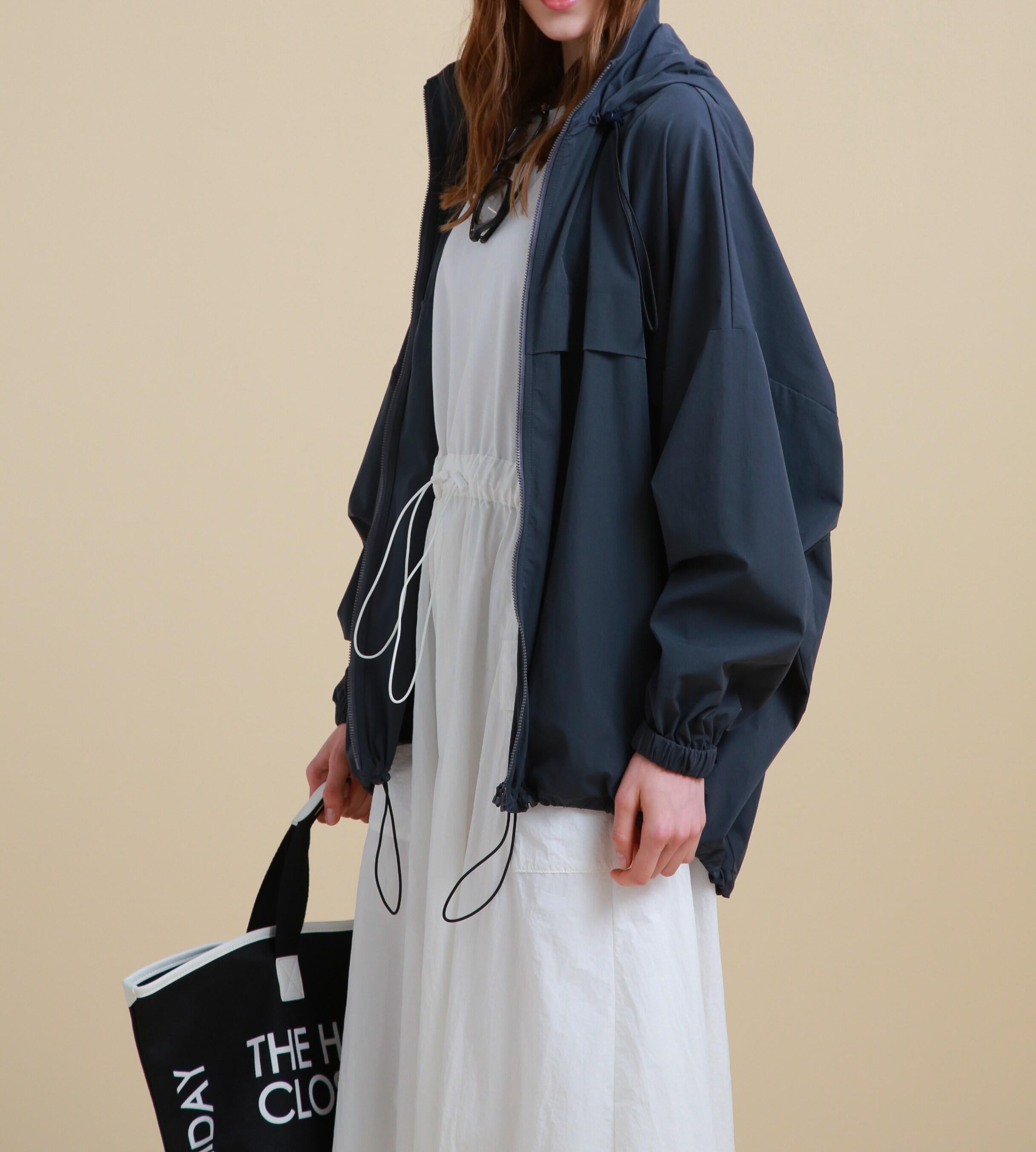 [THE HOLIDAY CLOSET]ドルマンフードコート グレー