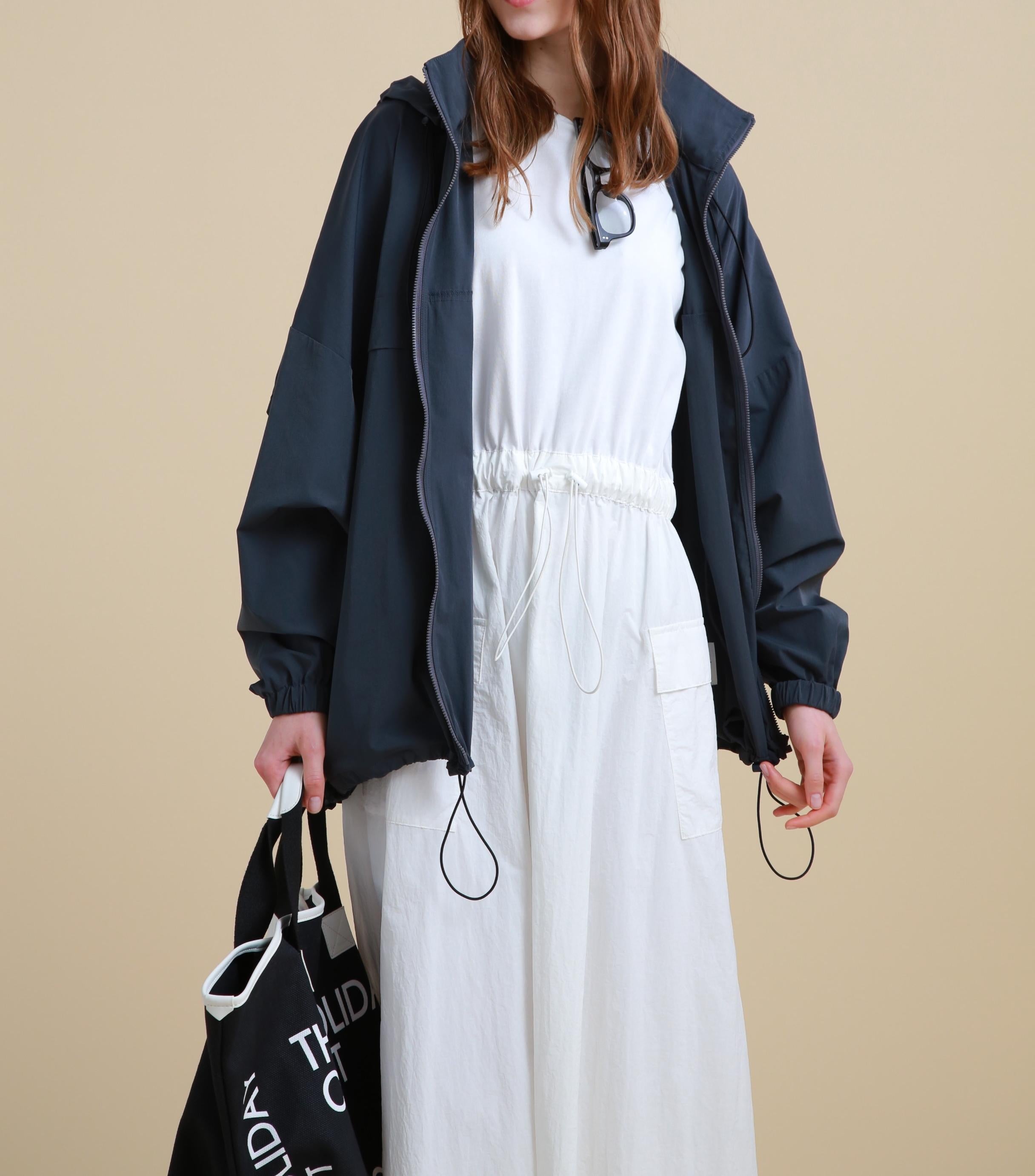 [THE HOLIDAY CLOSET]ドルマンフードコート グレー