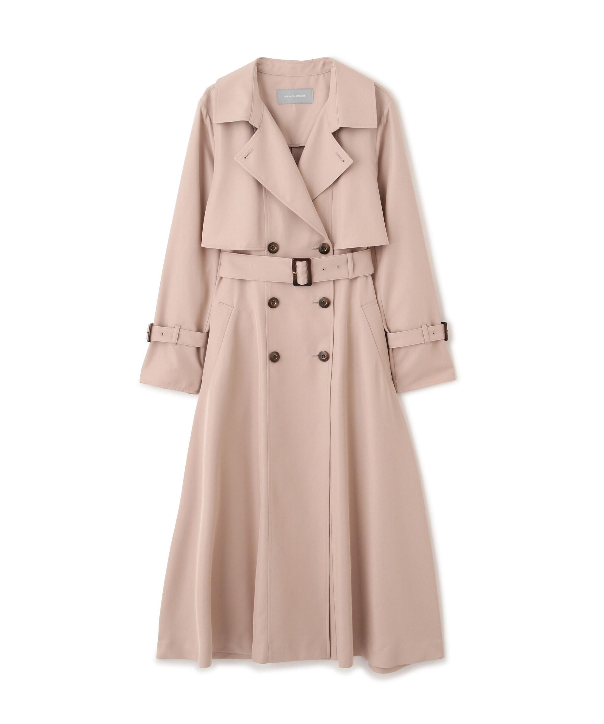 スカーフ付きドレストレンチコート ベージュ