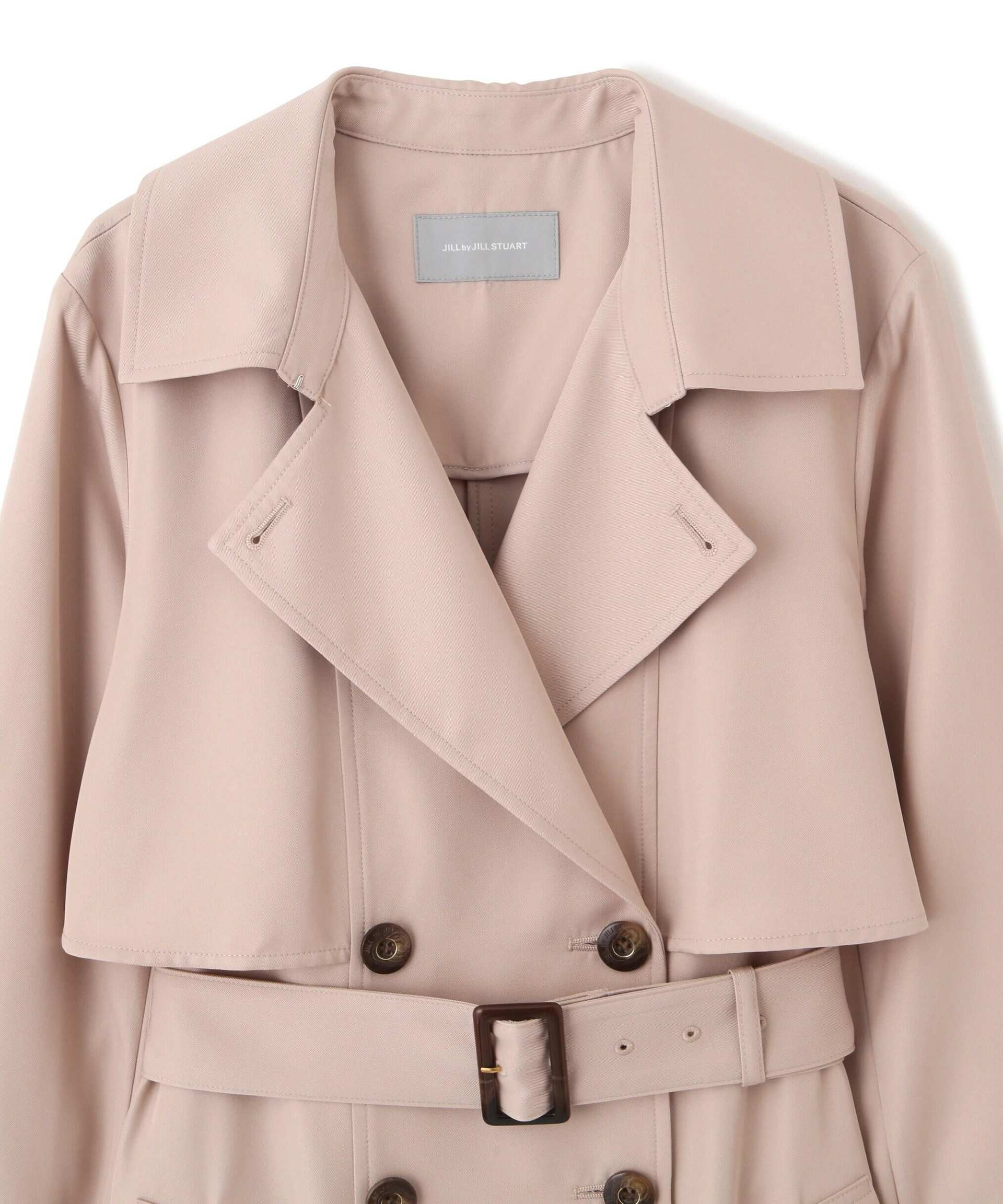 スカーフ付きドレストレンチコート ベージュ