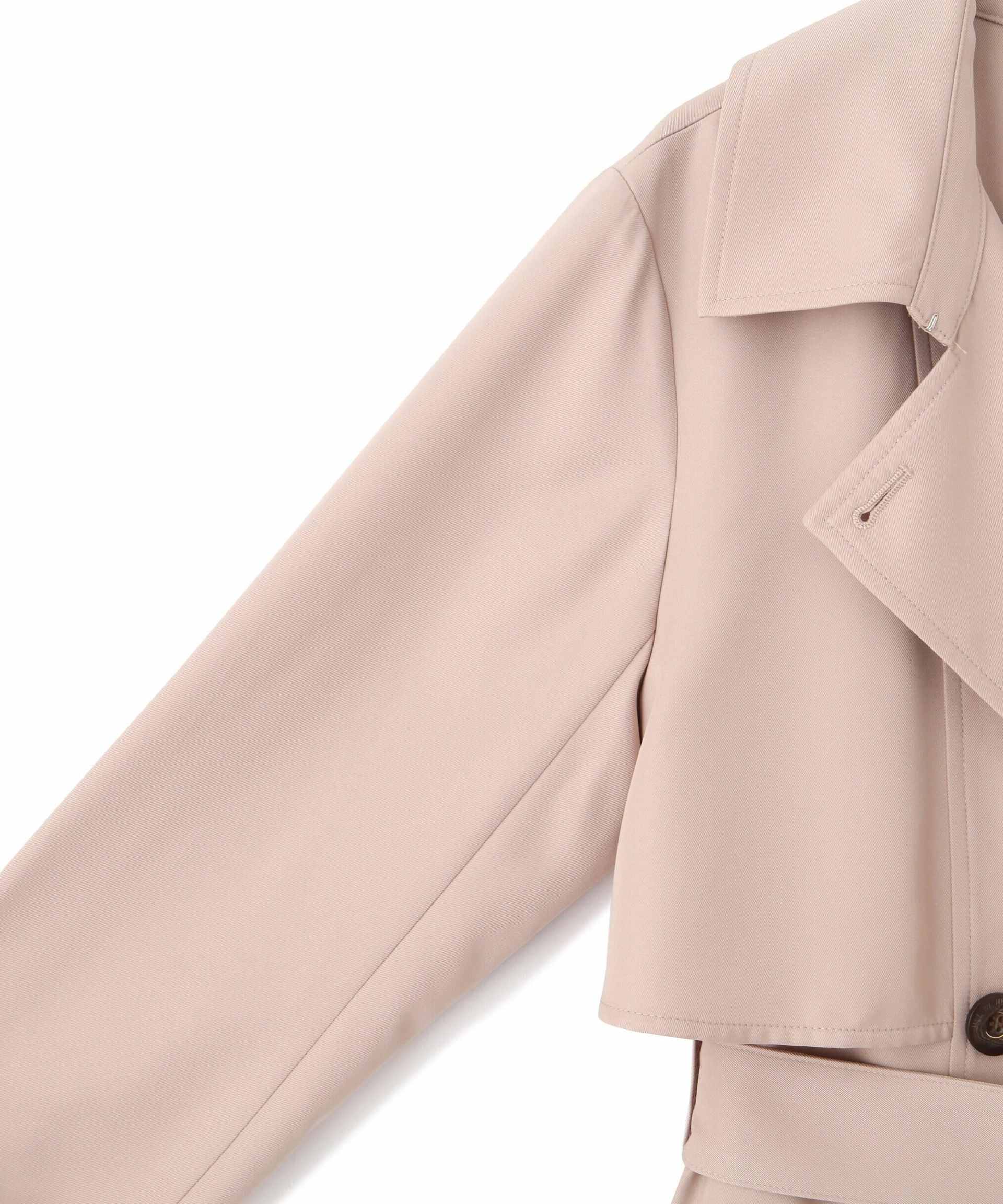 スカーフ付きドレストレンチコート ベージュ