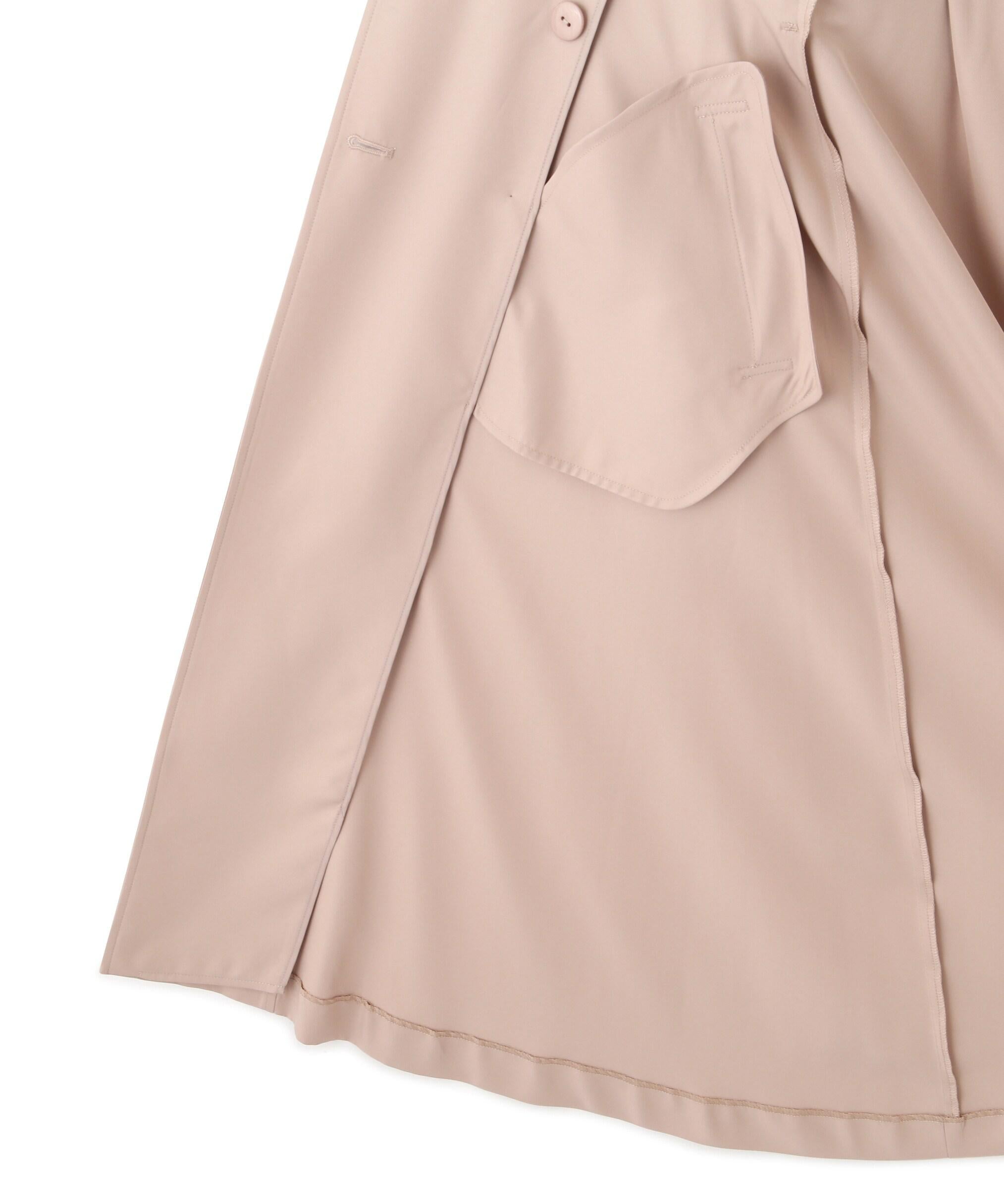 スカーフ付きドレストレンチコート ベージュ