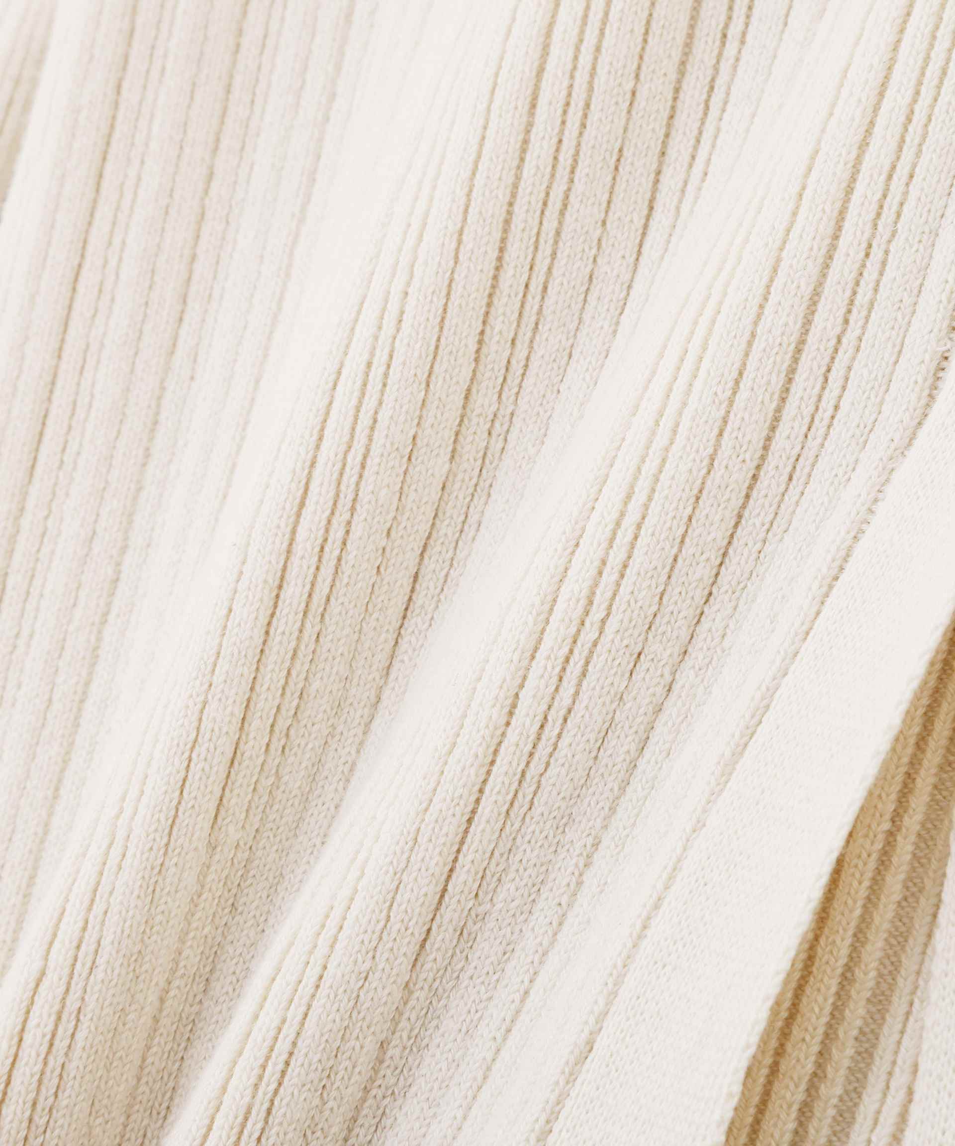 リボンシャーリングオフショルダーニット オフ