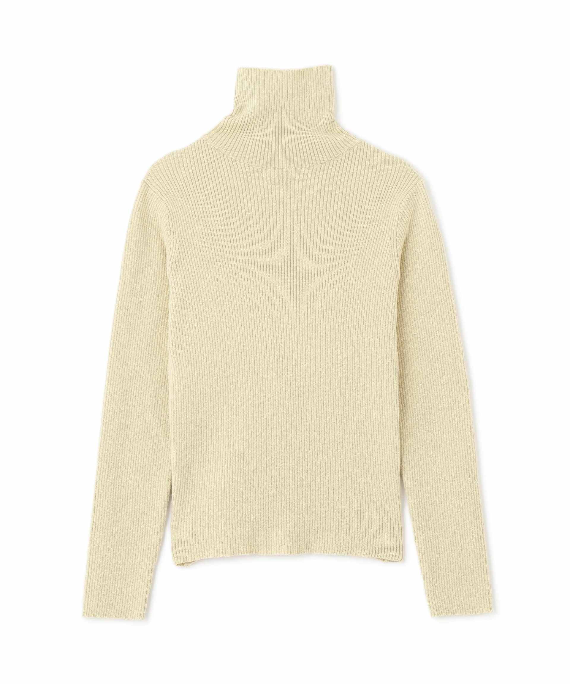 Turtle Neck Rib Knit