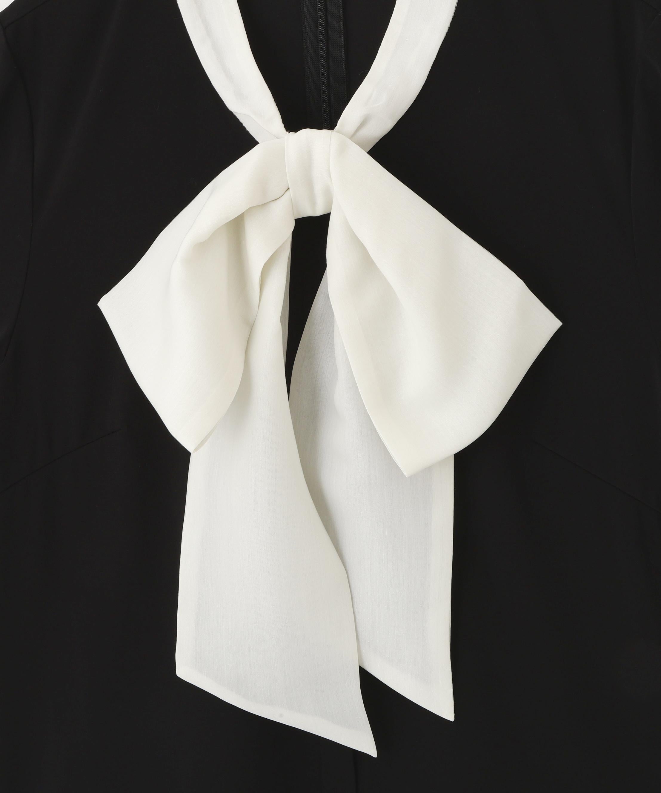 ビッグボウタイブラウス ブラック