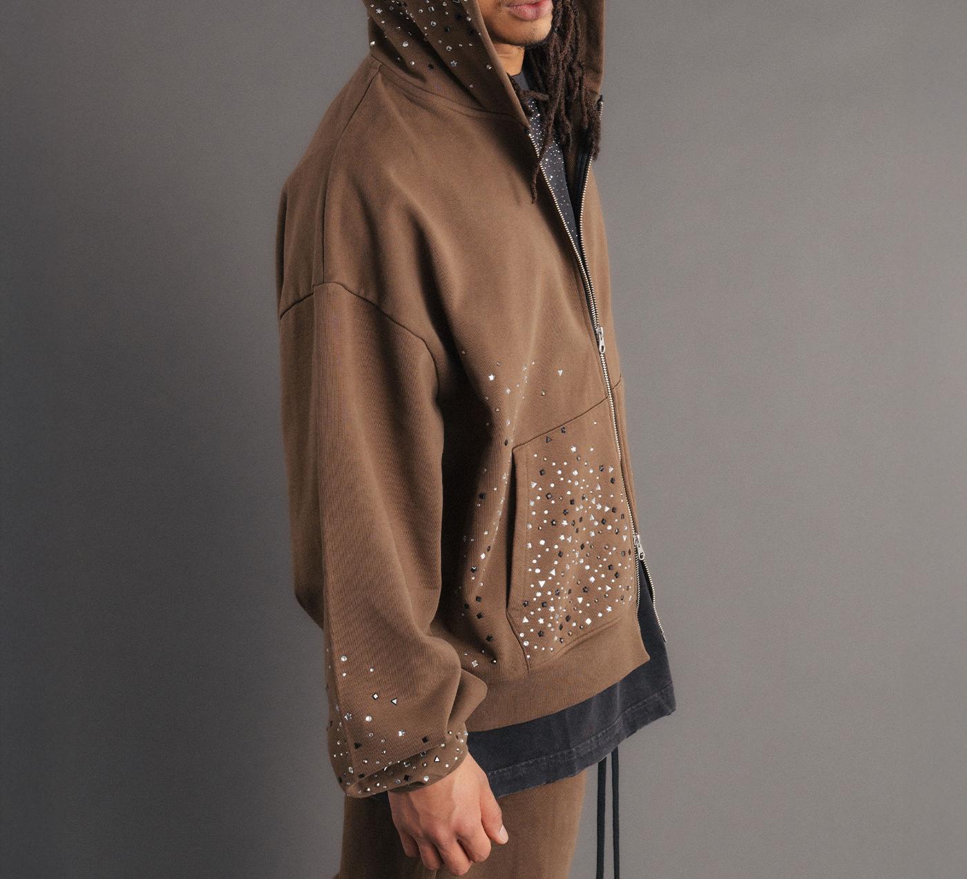 FR(13)NDS /フレンズ/Stone Sweat Hoodie ブラウン