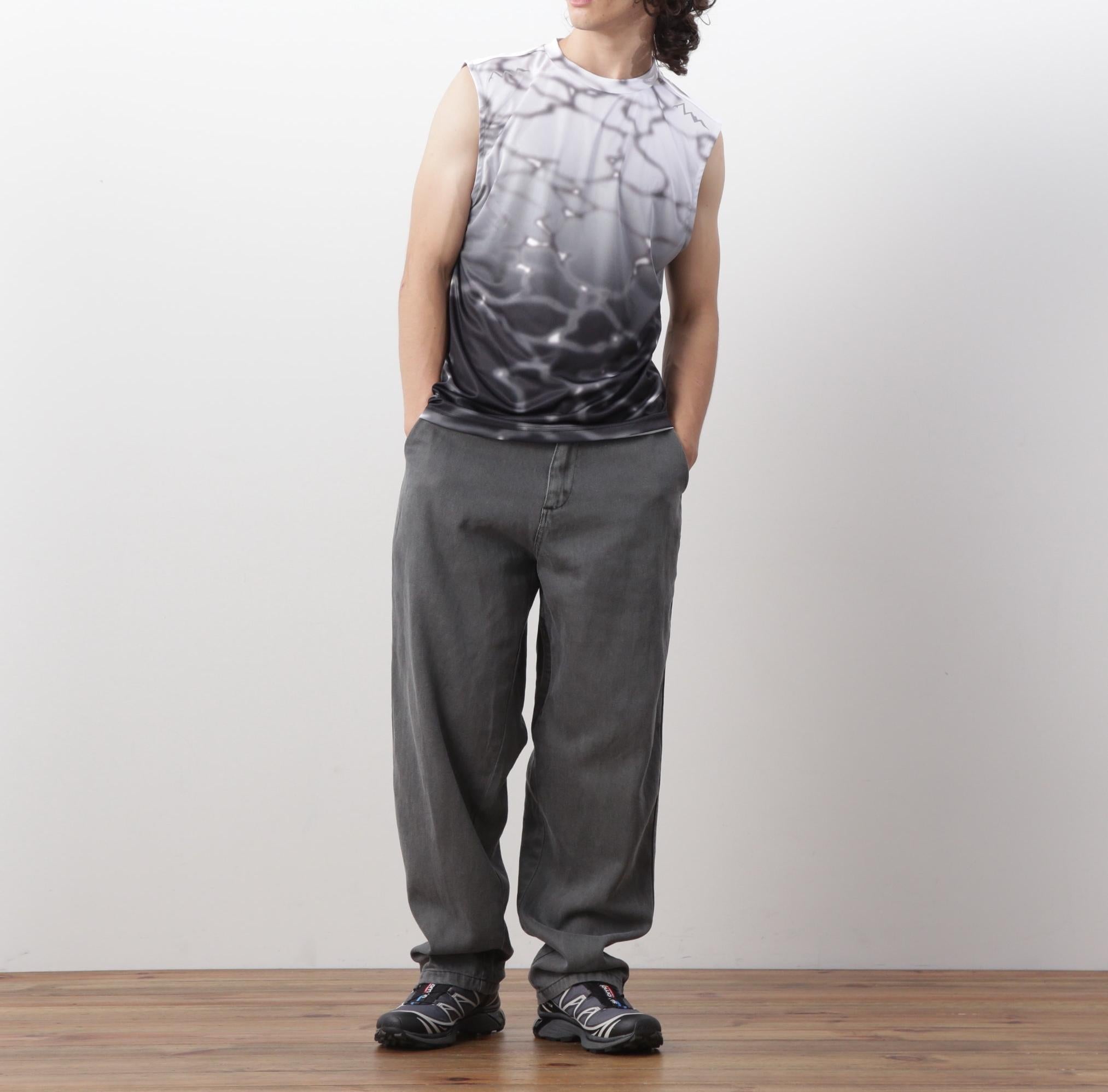 MANASTASH/マナスタッシュ/LITHIUM TIE DYE SLEEVELESS TOP ブラック