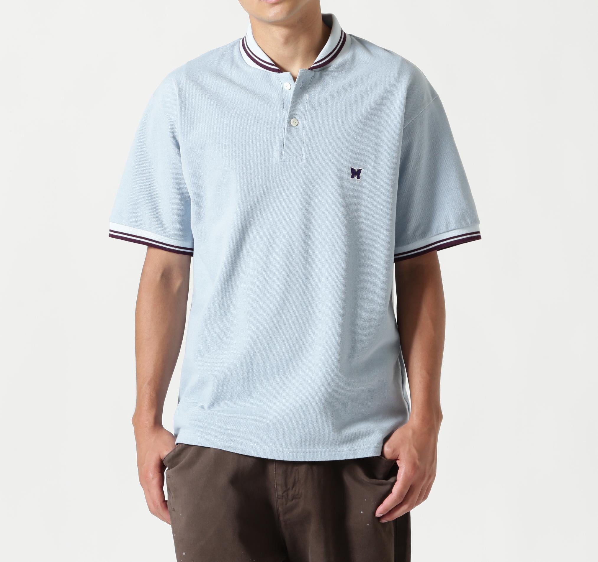 Needles/ニードルズ  別注Shawl Colla S/S Polo - Cotton Pique サックス1