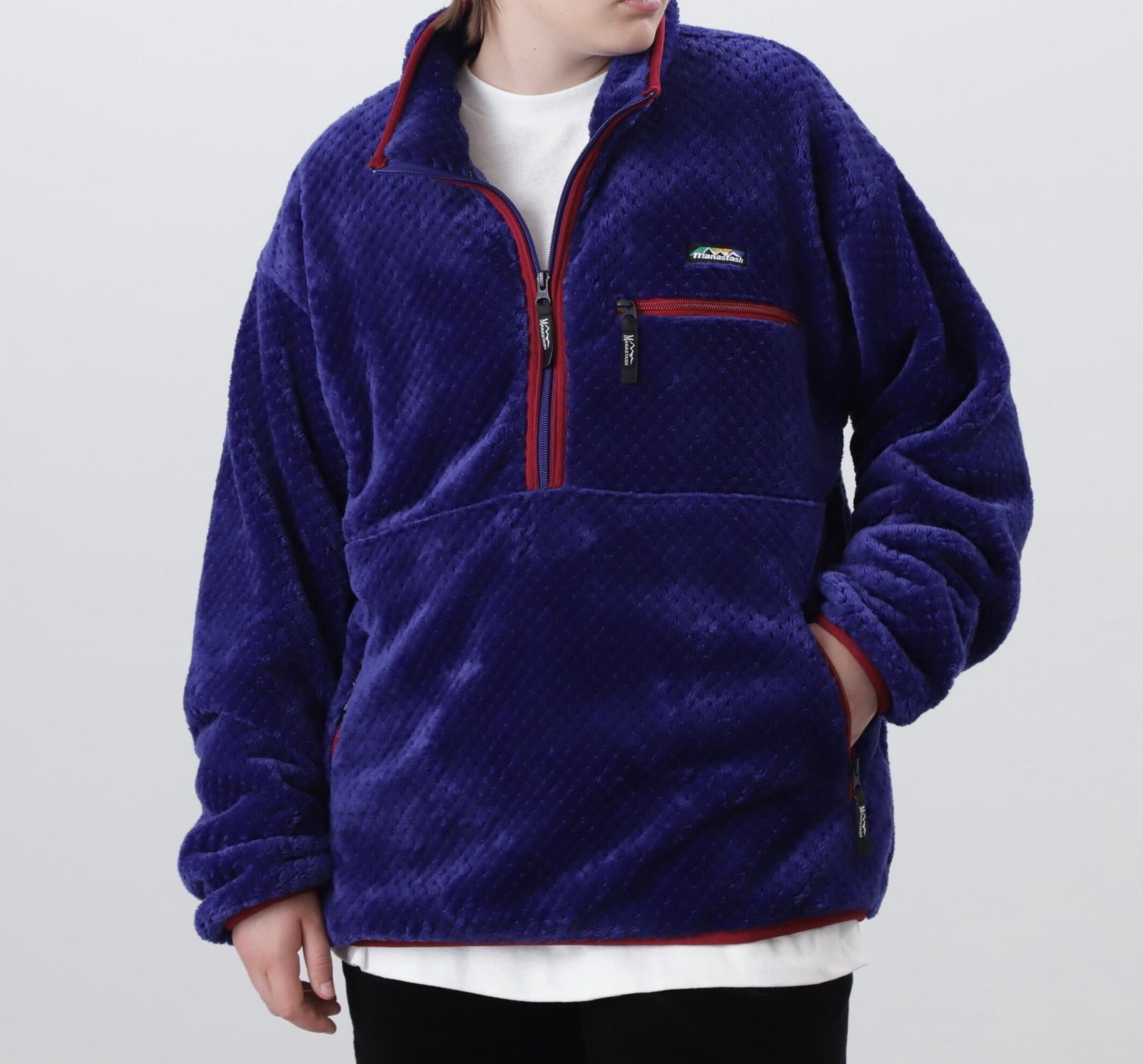 MANASTASH/マナスタッシュ/POPPY THERMAL FLEECE '24 ブルー