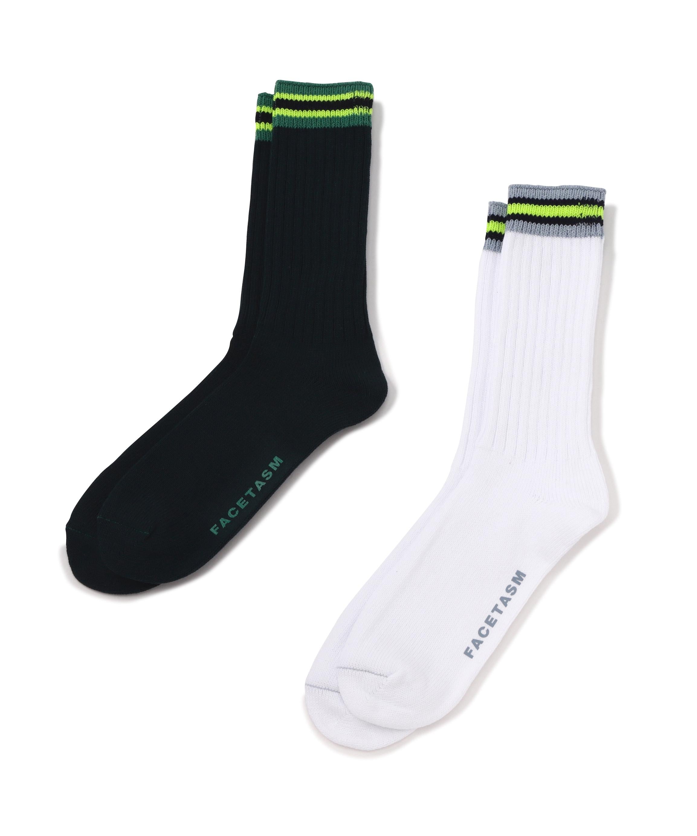 FACETASM/ファセッタズム/2P RIB SOCKS /2P リブソックス ホワイト