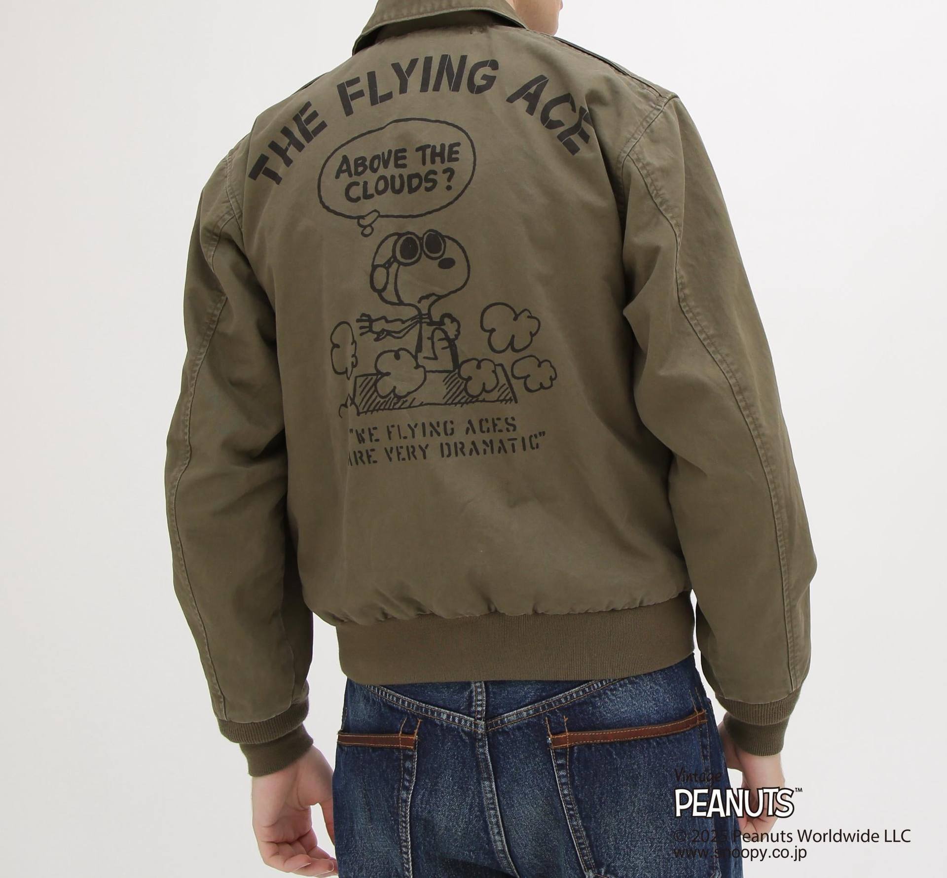 AVIREX × PEANUTS COTTON A-2 