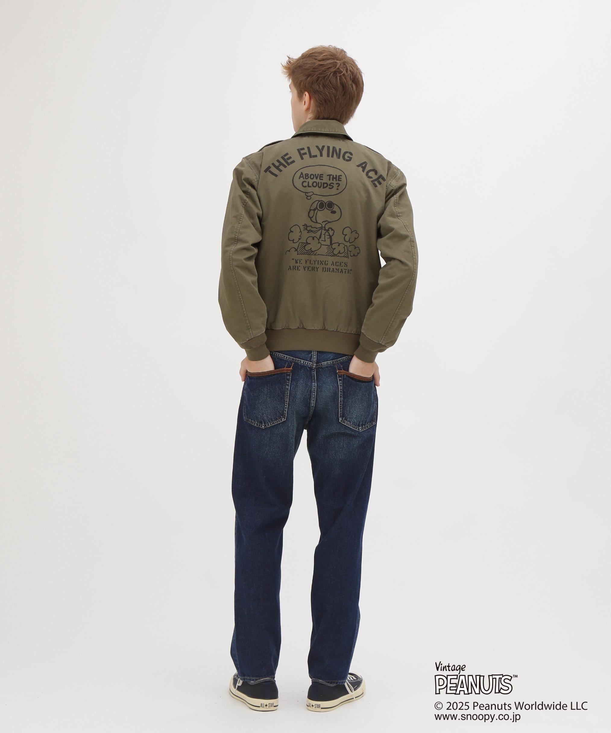《AVIREX × PEANUTS》COTTON A-2 ”FLYING ACE” オリーブ