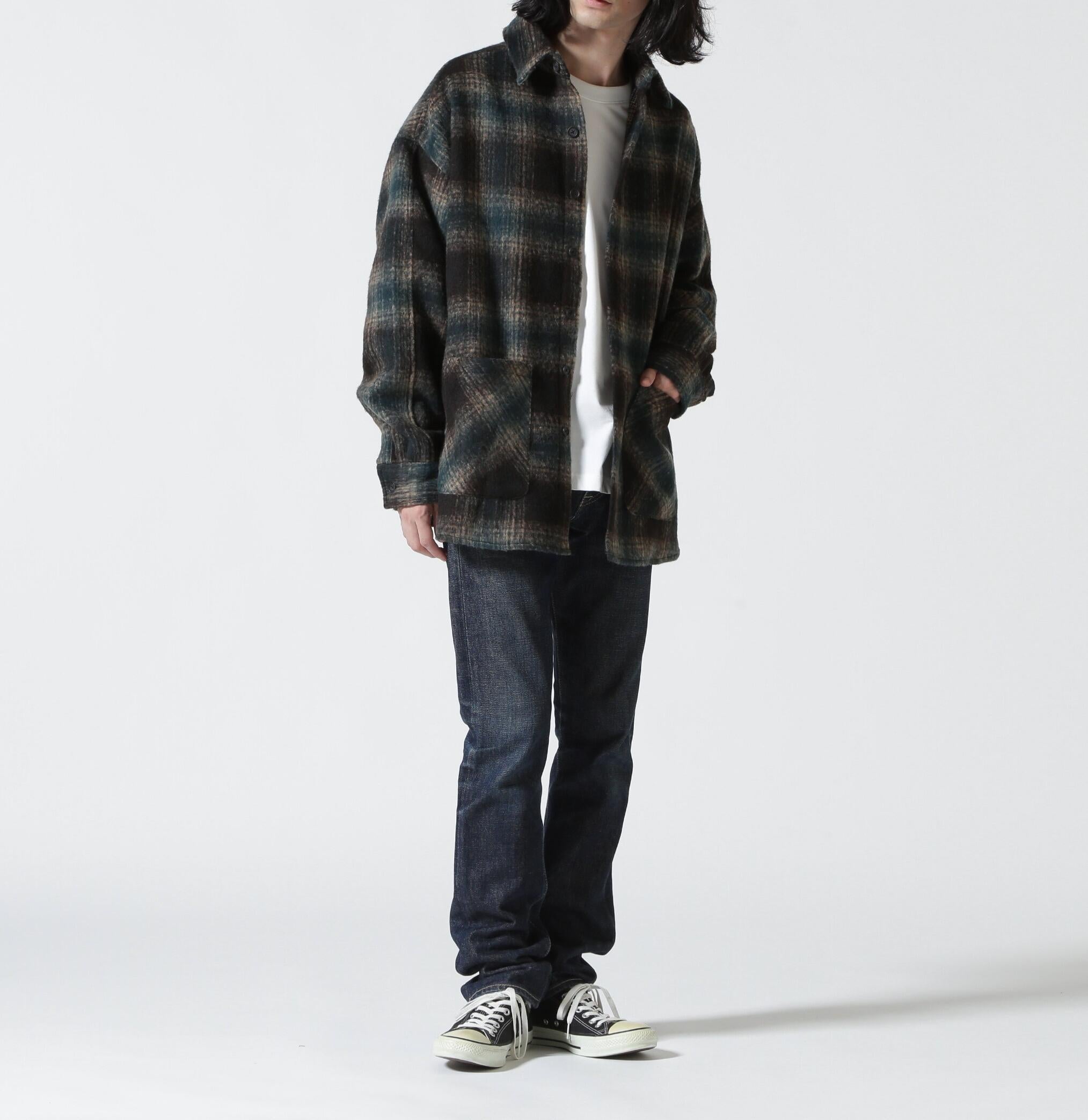 LUSO>（ルーソル）SHAGGY SHI>T シャギーシャツ グリーン