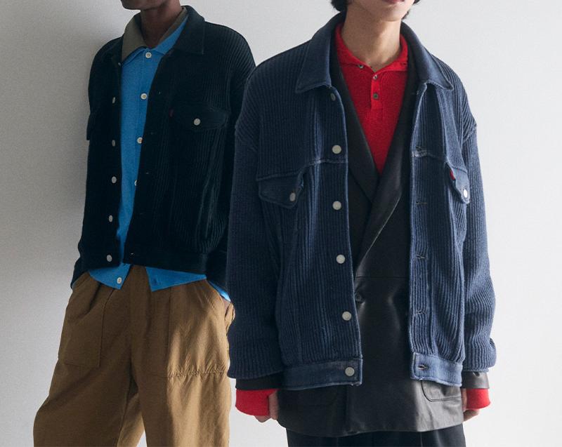 YOKE×吾亦紅/ヨーク×ワレモコウ/CONNECTED KNIT DENIM TRUCKER JACKET EXCLUSIVE/吾亦紅別注 インディゴ7