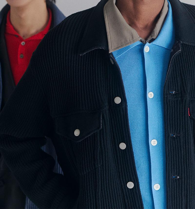 YOKE×吾亦紅/ヨーク×ワレモコウ/CONNECTED KNIT DENIM TRUCKER JACKET EXCLUSIVE/吾亦紅別注 インディゴ7