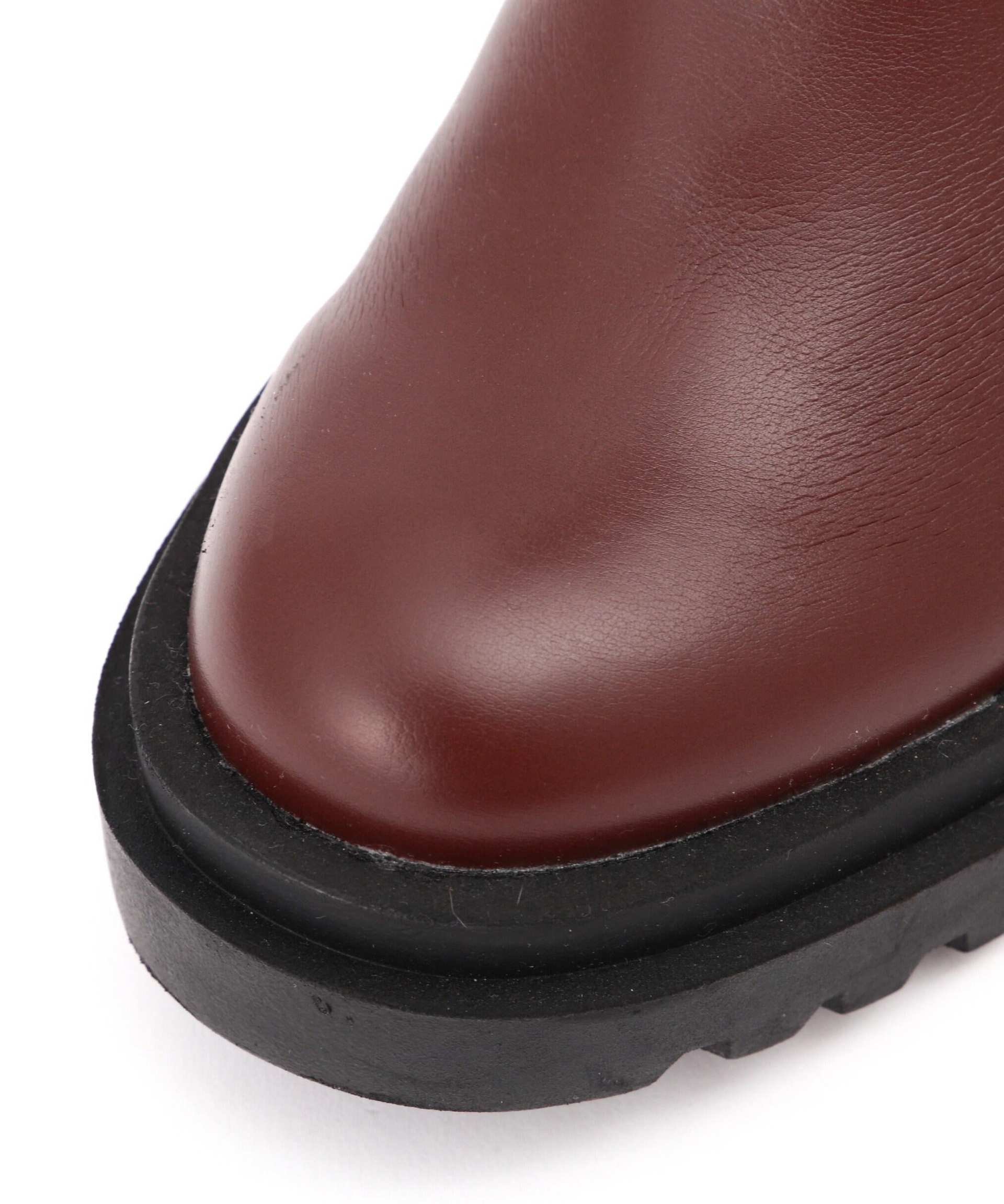 ワイドヒールストレッチブーツ ブラウン