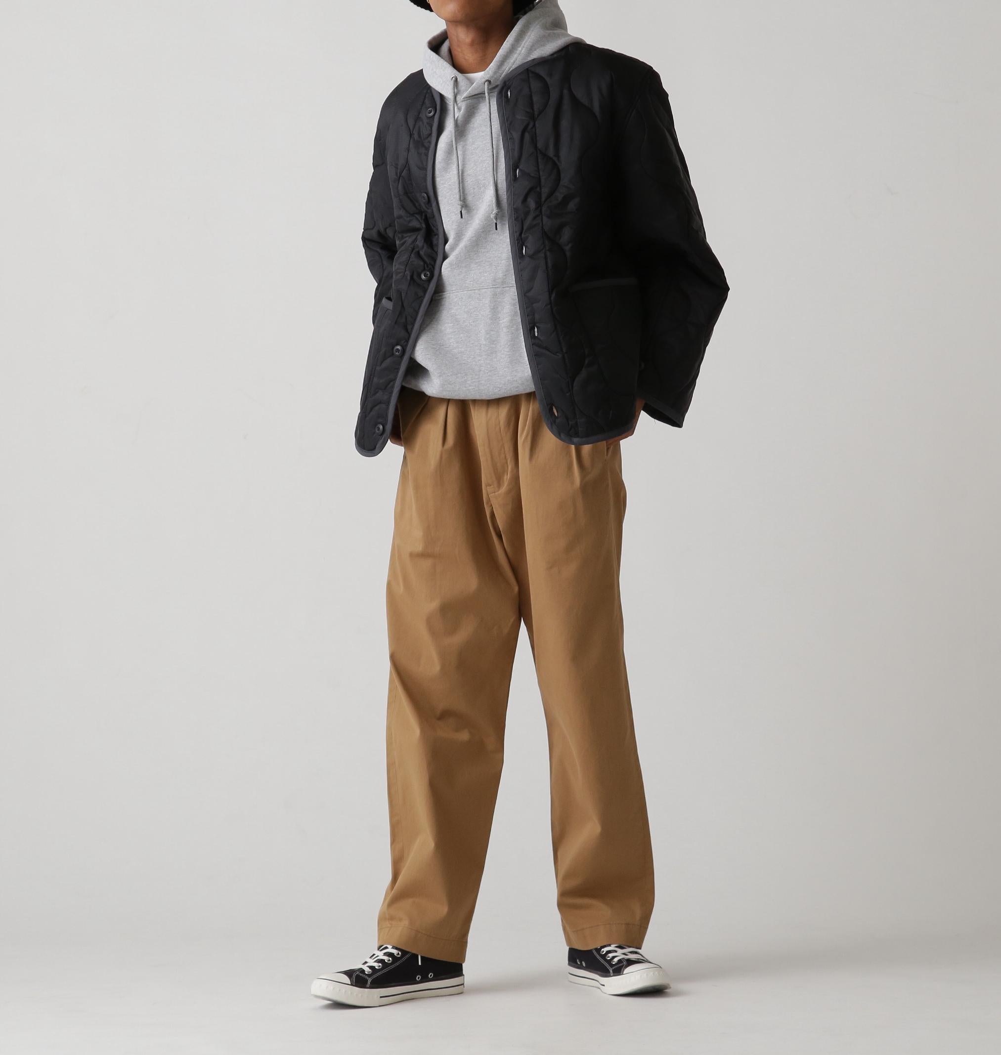 QILTING LINE> JACKET ブラック