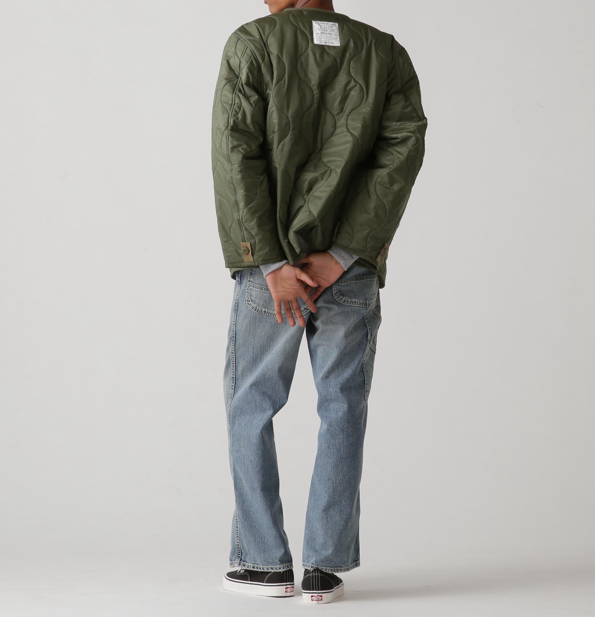 QILTING LINE> JACKET オリーブ