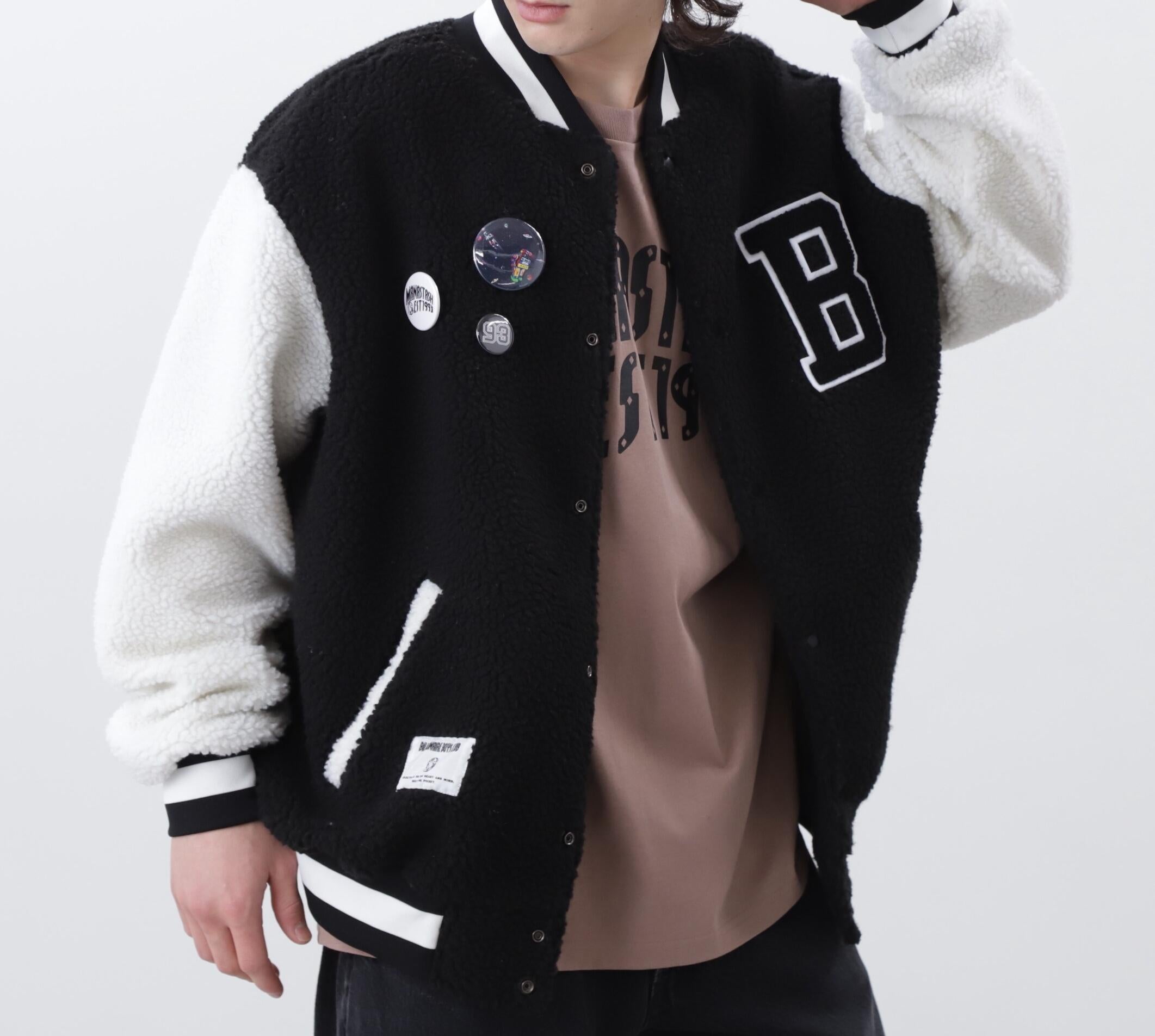 ×RILLIONAI>E ROYS CLUR/ROA VA>SITYJACKET WITH RADG ブラック