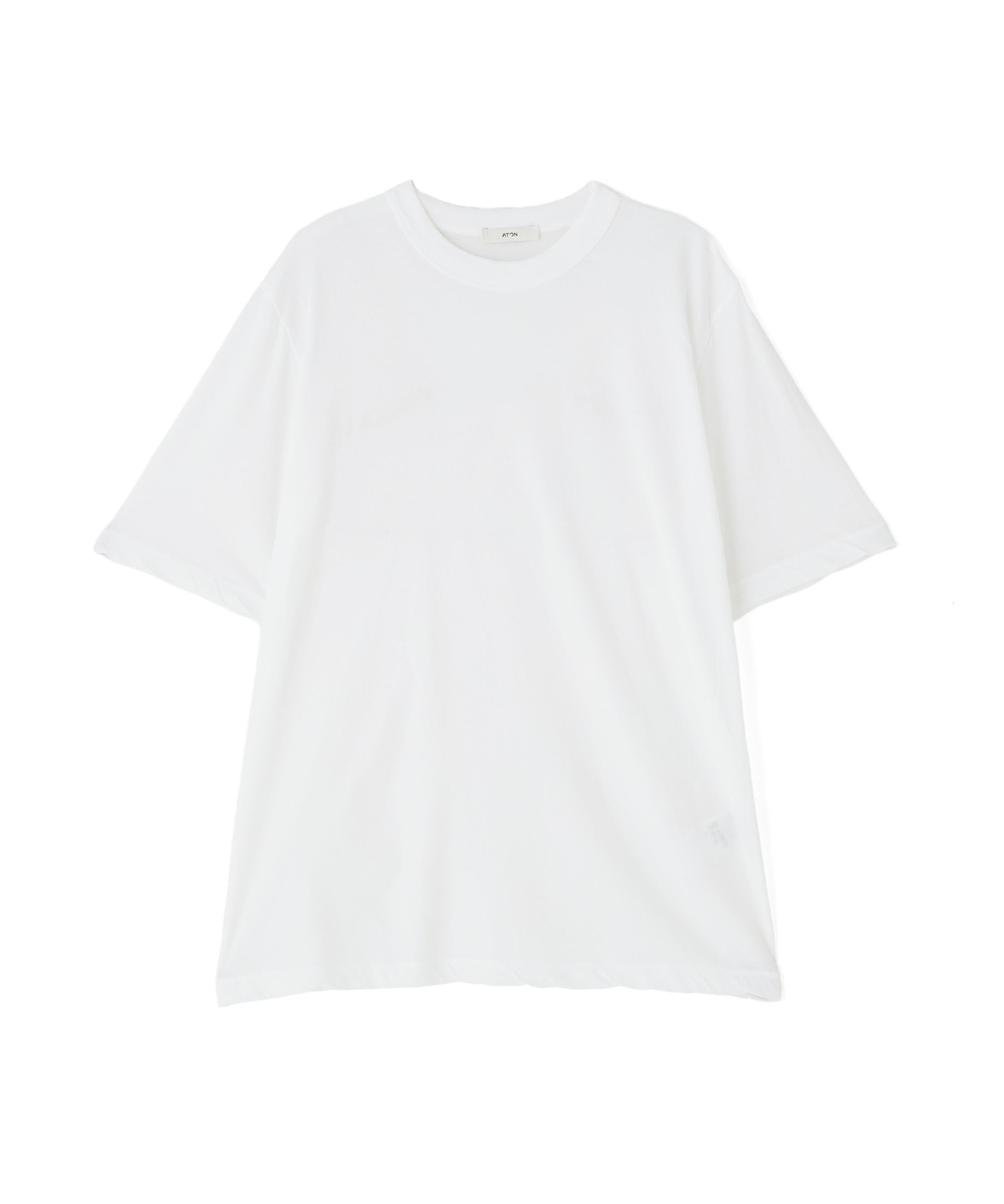 ATON (エイトン) FRESCA SINGLE JERSEY /STANDARD T-SHIRT ホワイト