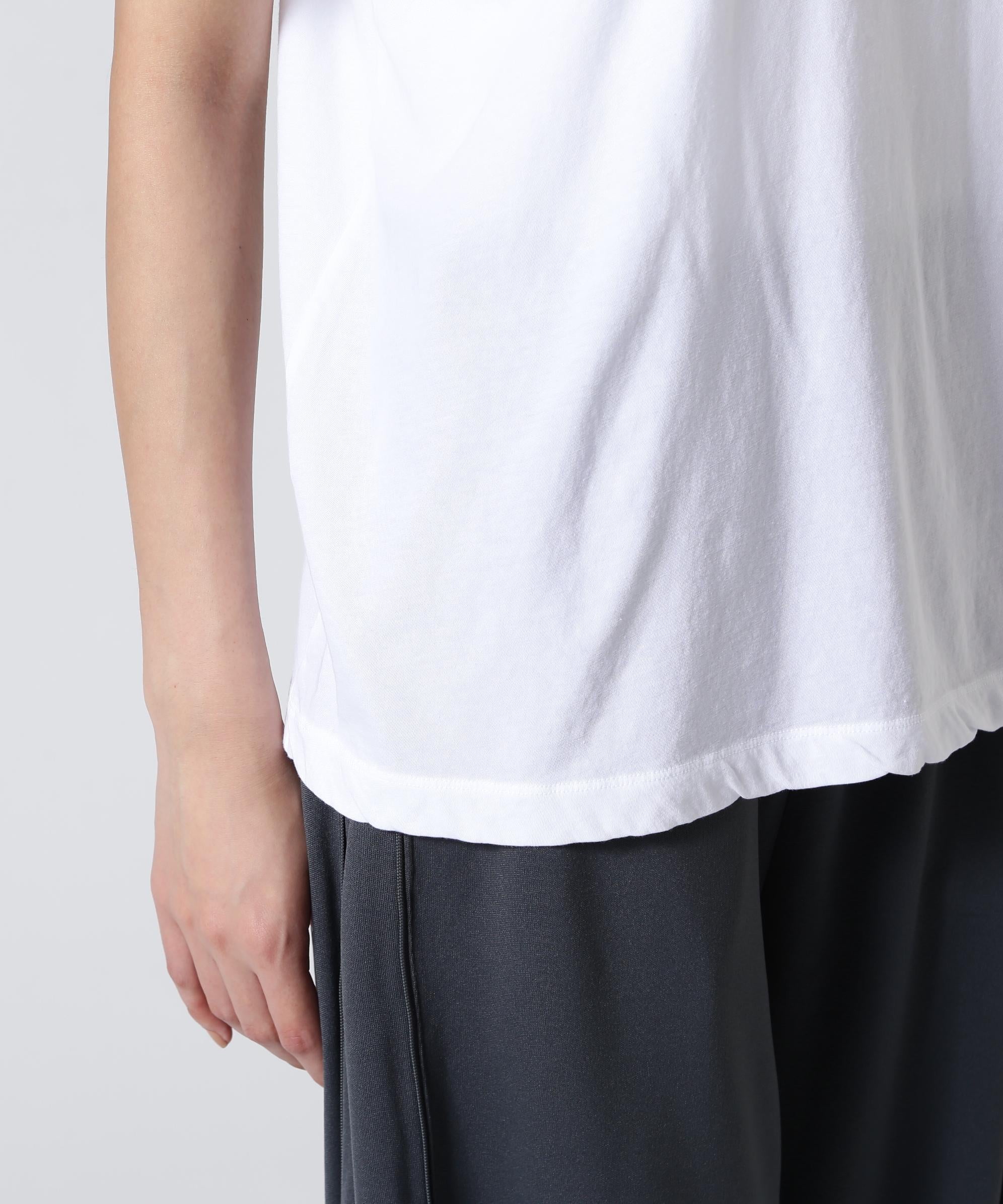 ATON (エイトン) FRESCA SINGLE JERSEY /STANDARD T-SHIRT ホワイト