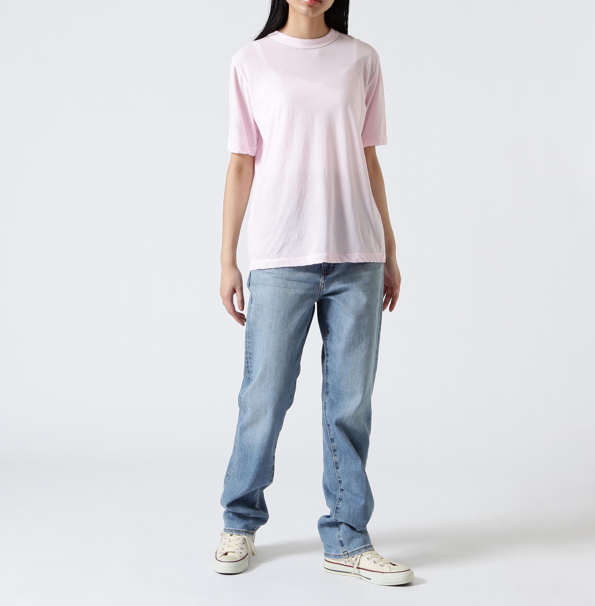 ATON (エイトン) FRESCA SINGLE JERSEY /STANDARD T-SHIRT ライトピンク3