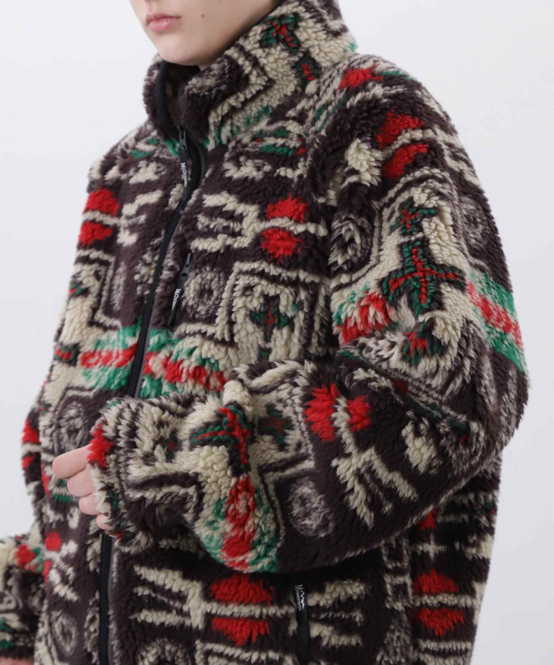 MANASTASH/マナスタッシュ/CHIMAYO FLEECE JACKET ブラウン