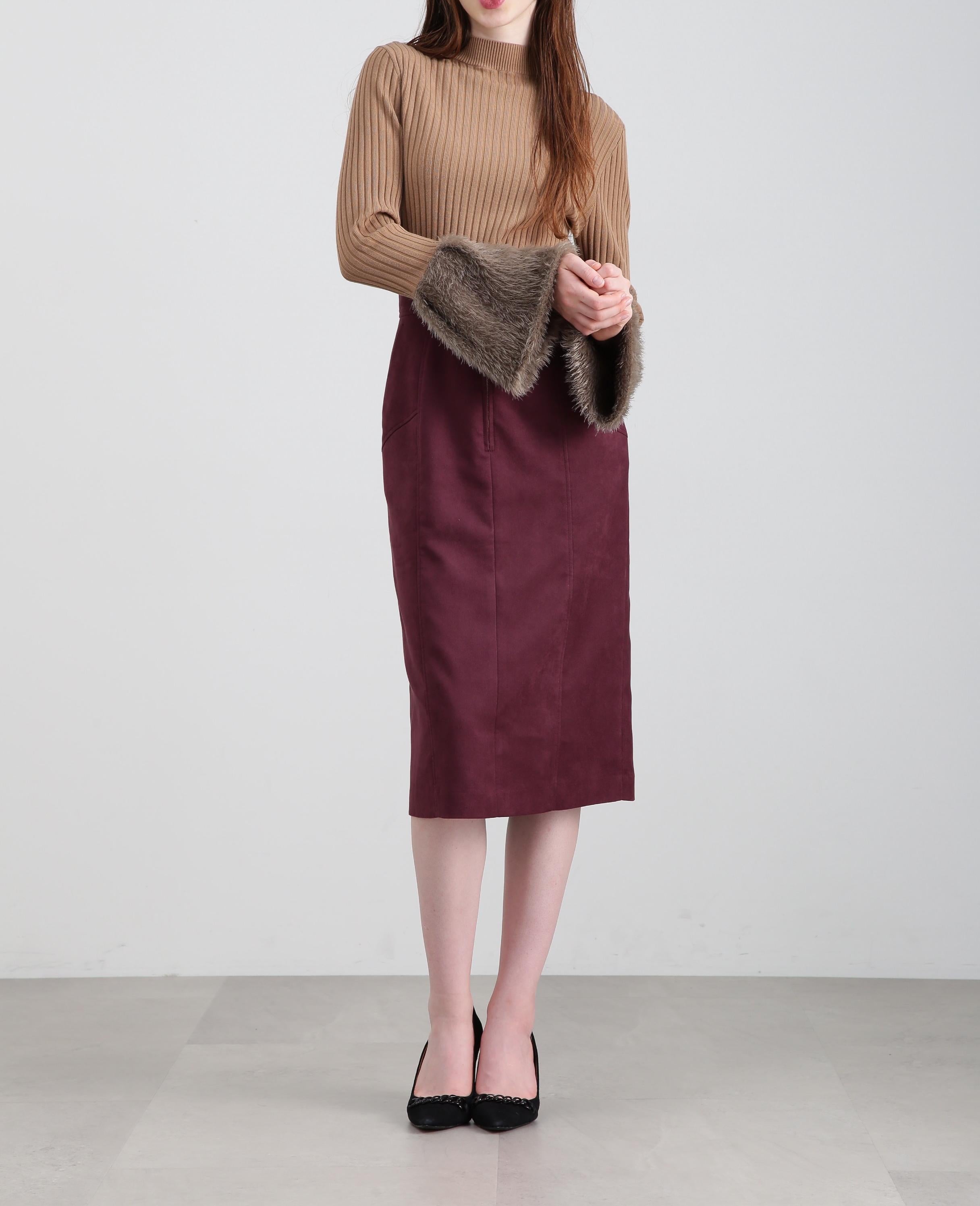 ◆フェザーコンビニットトップス モカ6