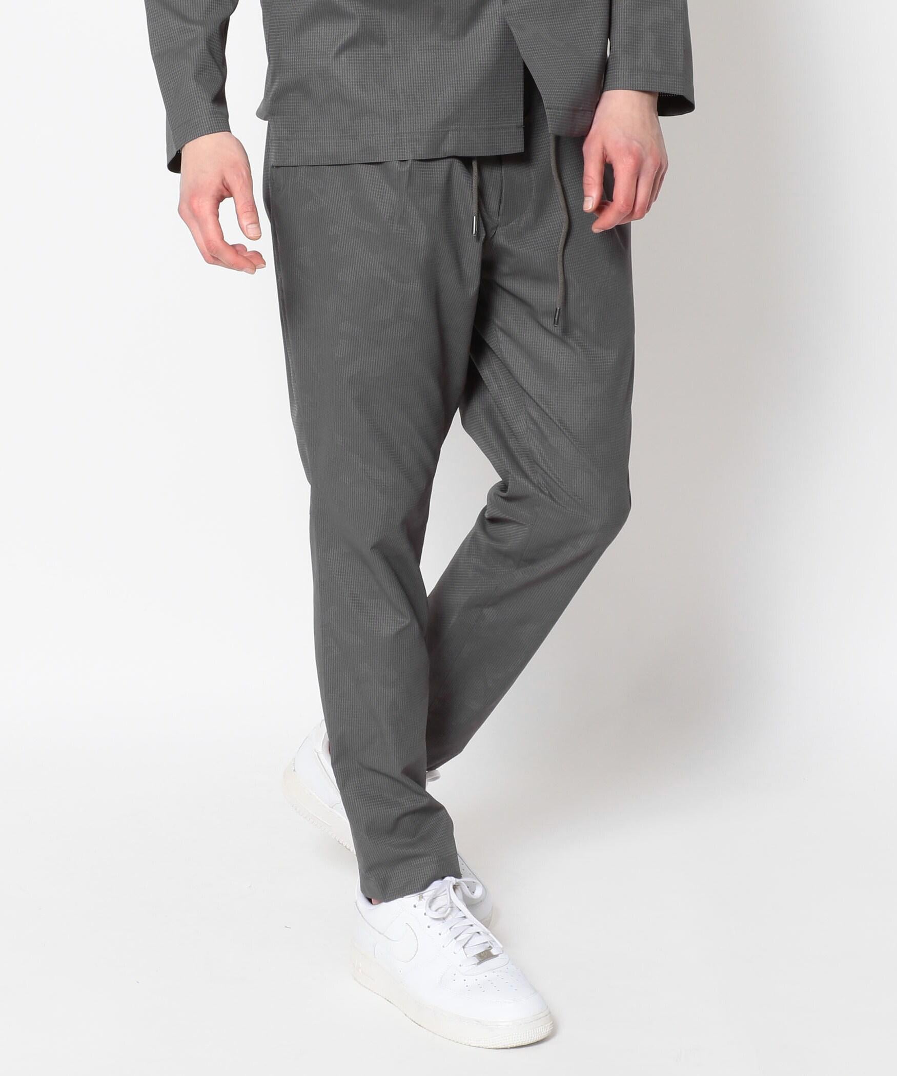 junhashimoto/ジュンハシモト/SIDE GATHE> PANTS -CAMO AI> DOT- チャコール