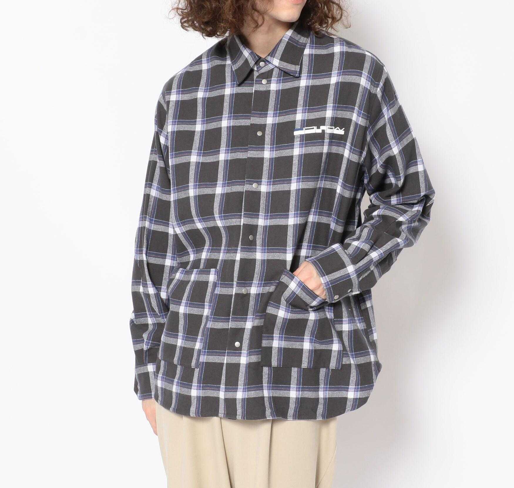 LUSO>（ルーソル）RLINDHOOK SHI>TSブラインドフックシャツ グレー