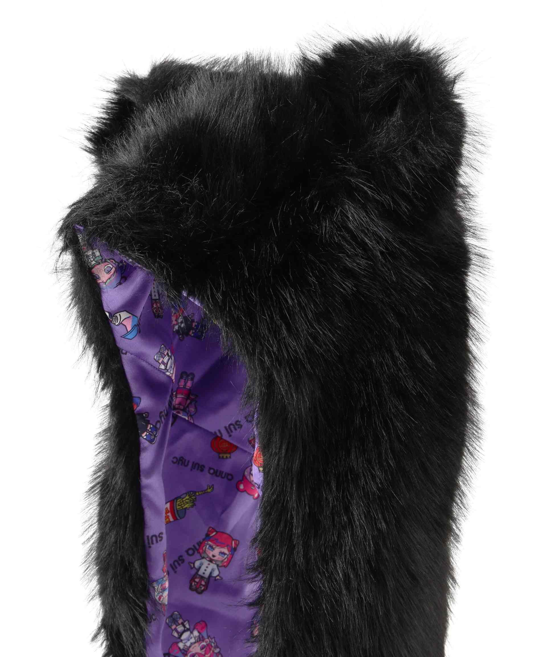 ANNA SUI NYC/アナ スイ エヌワイシー/『×寺田てら』TE>Aキャットファーマフラー ブラック