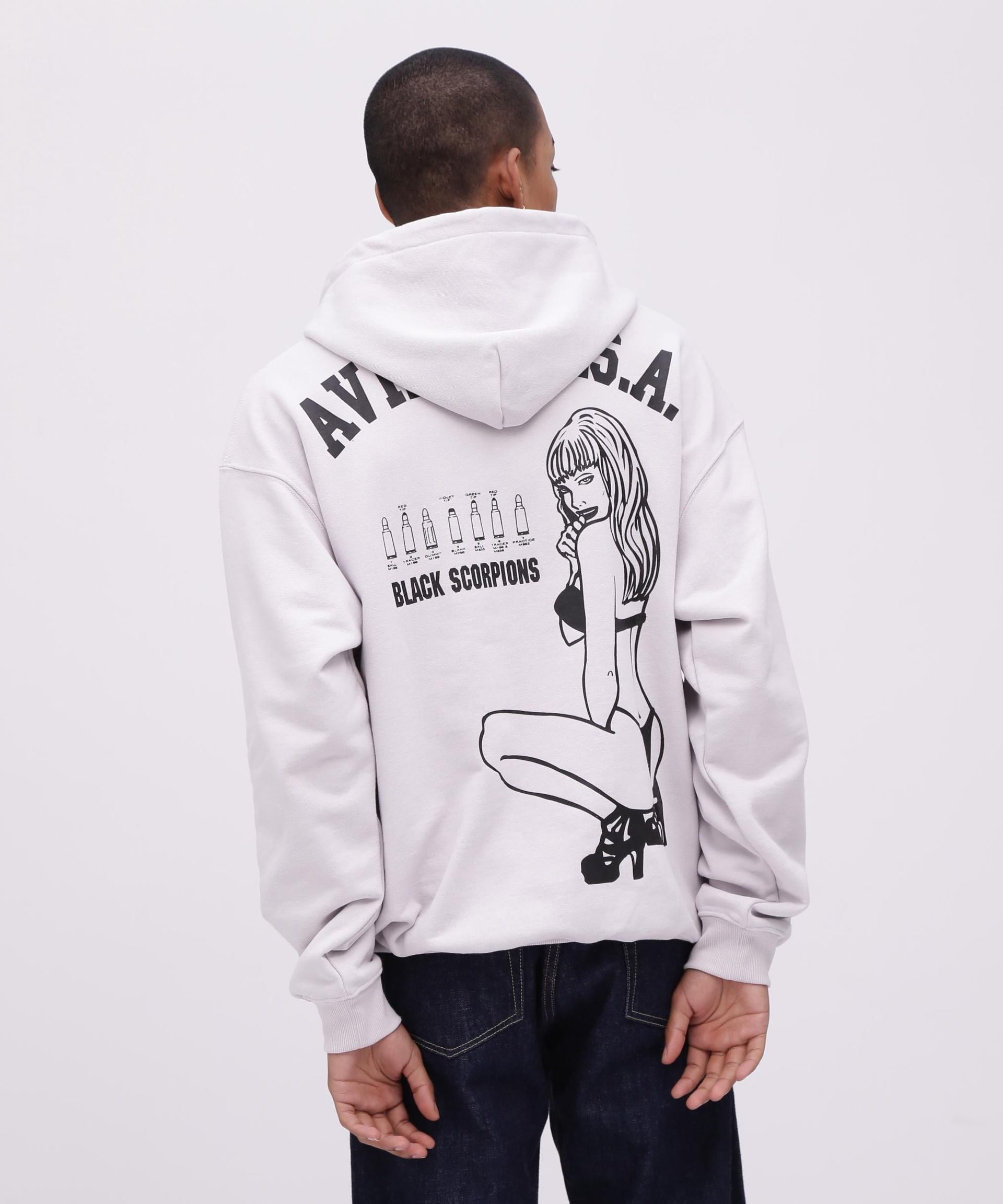 《WER&DEPOT限定》RLACK SCO>PIONS SWEAT PULL OVE> PA>KA / ブラックスコーピオン スウェット ライトグレー3