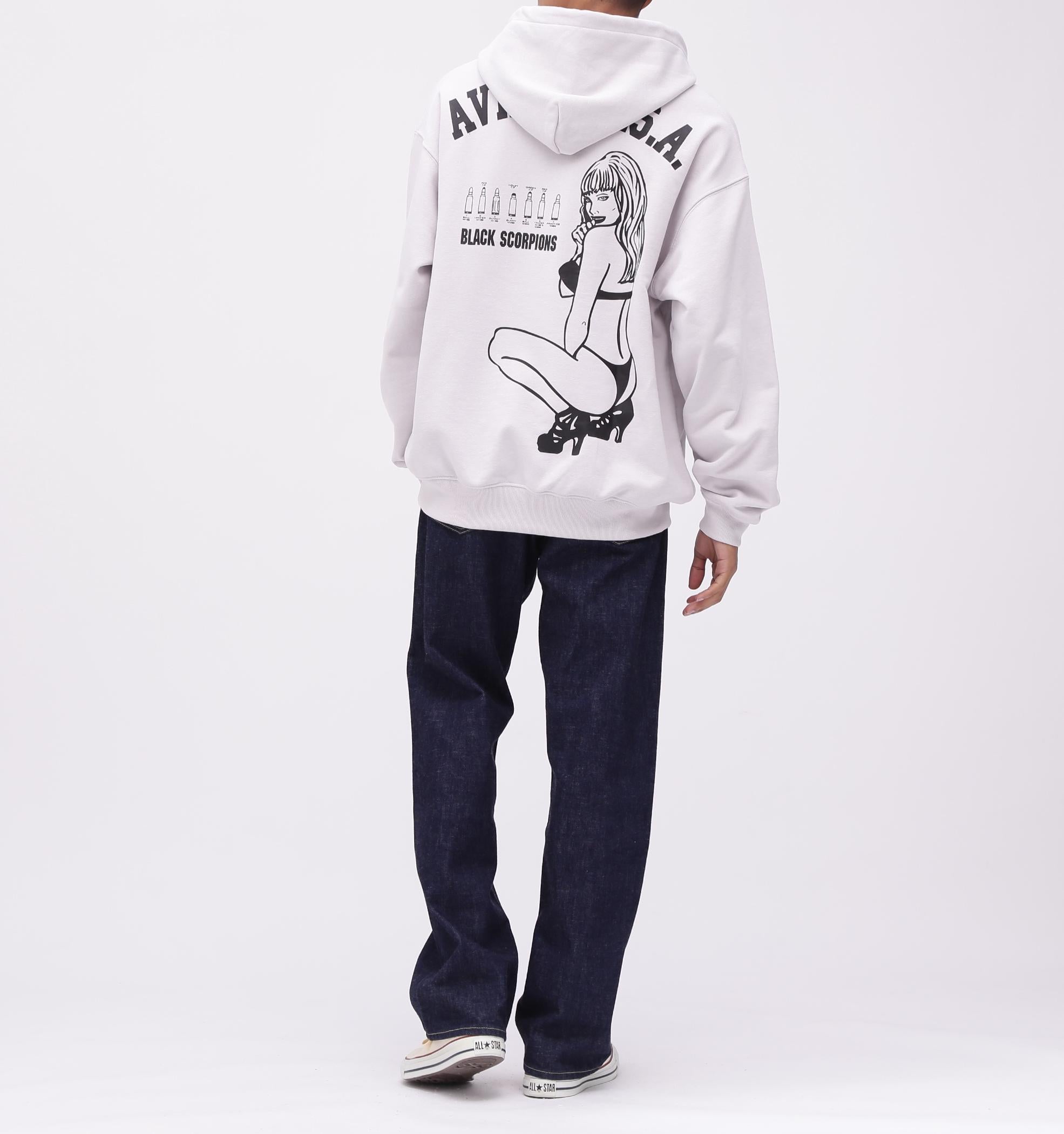 《WER&DEPOT限定》RLACK SCO>PIONS SWEAT PULL OVE> PA>KA / ブラックスコーピオン スウェット ライトグレー3