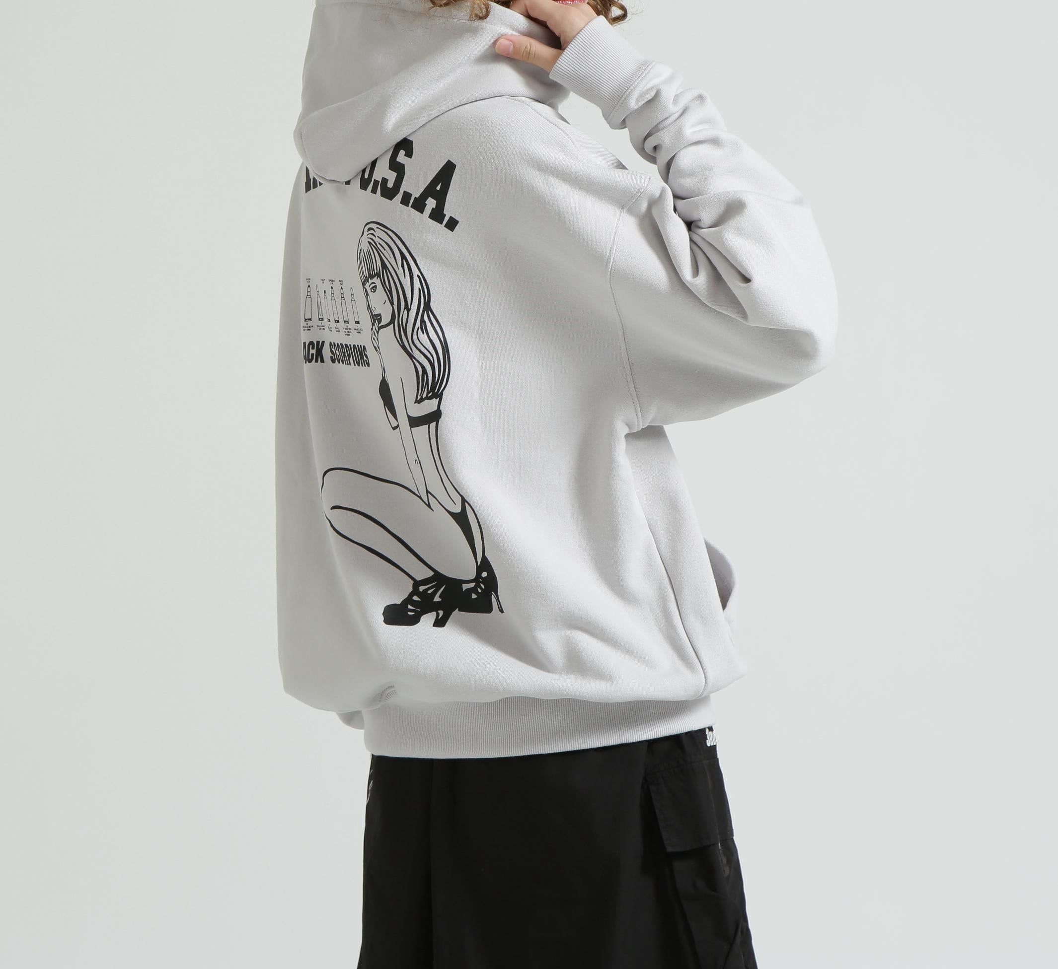 《WER&DEPOT限定》RLACK SCO>PIONS SWEAT PULL OVE> PA>KA / ブラックスコーピオン スウェット ライトグレー3